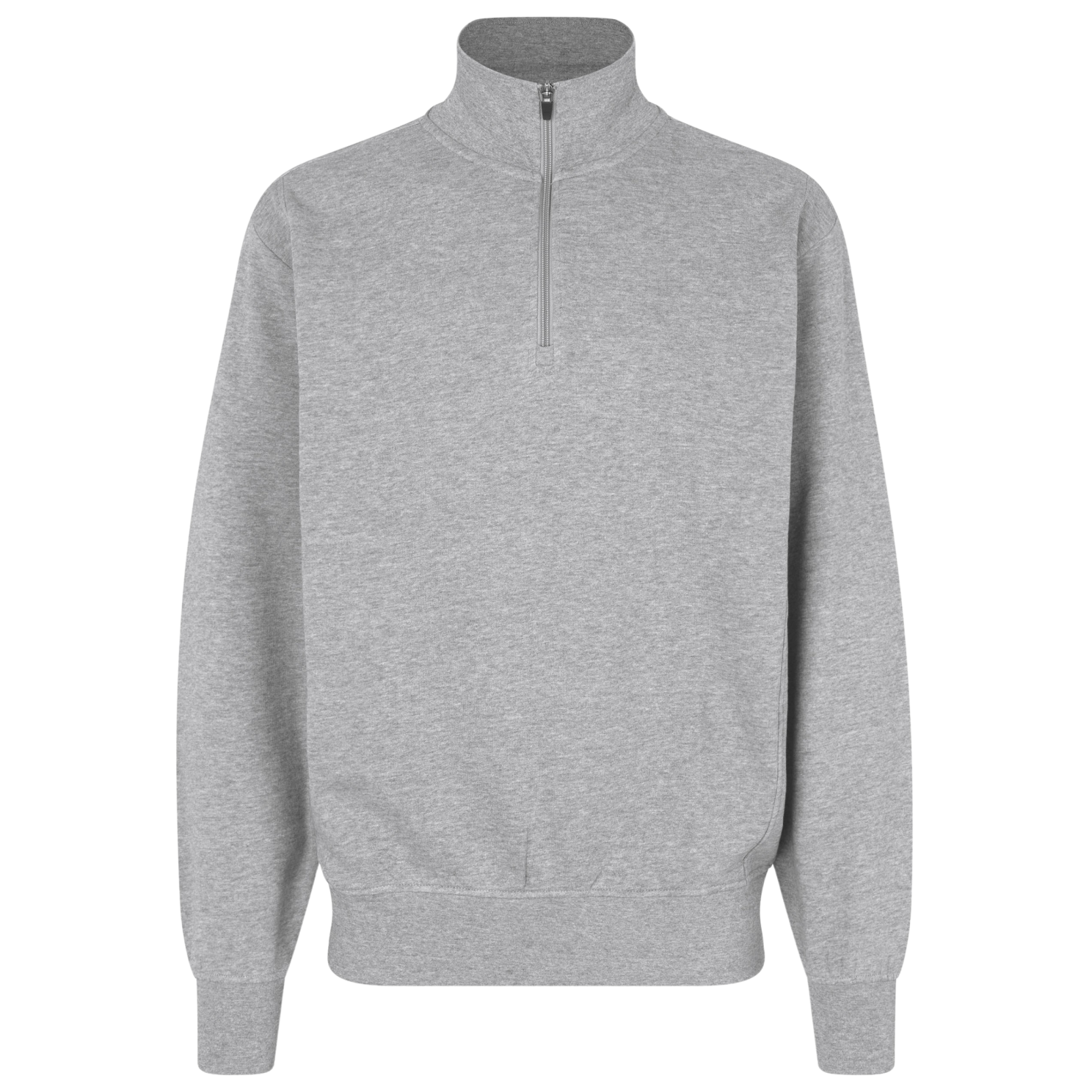 ID Zip Herre Sweatshirt - Grå Melange - XL