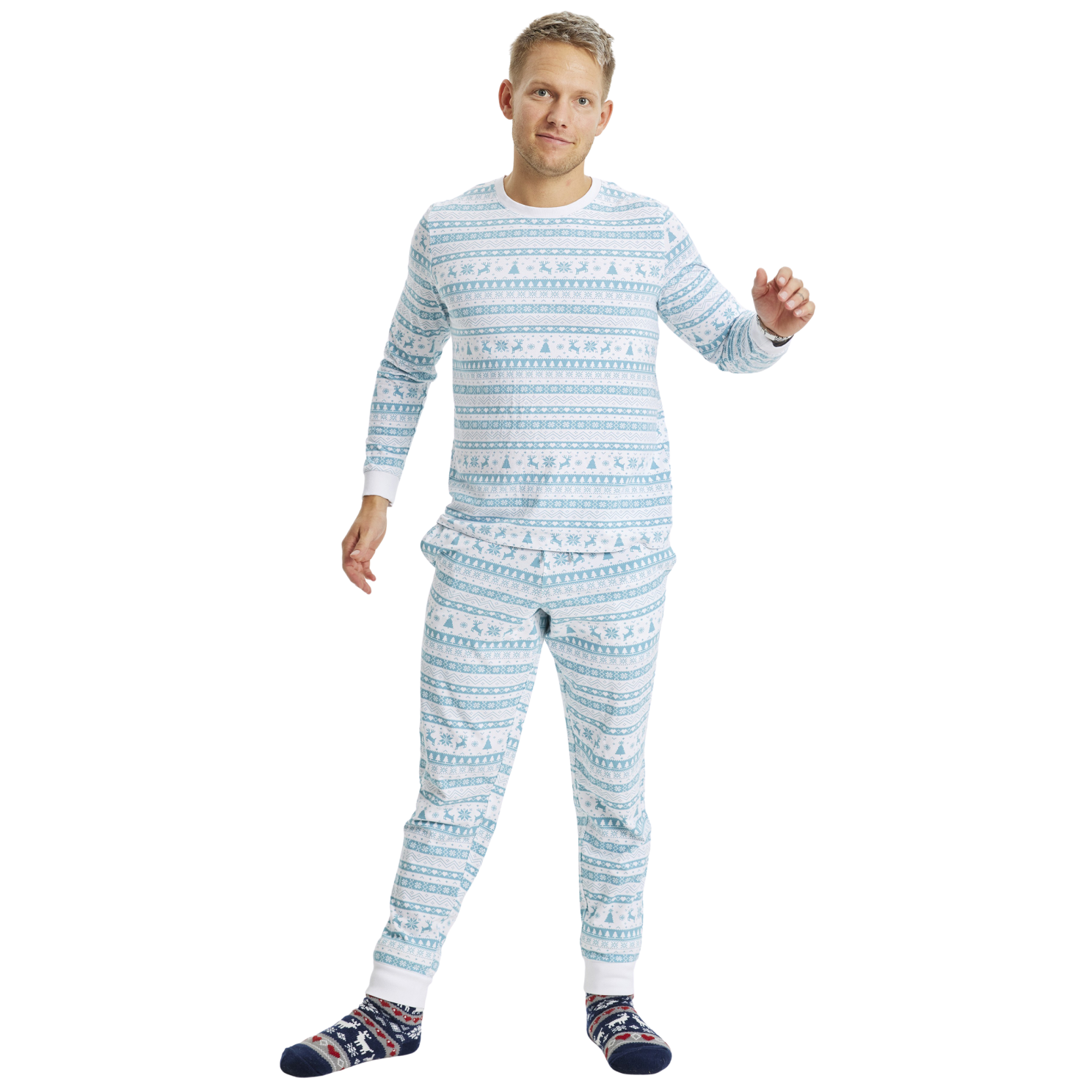 Jule Unisex Nattøjssæt - White - XL