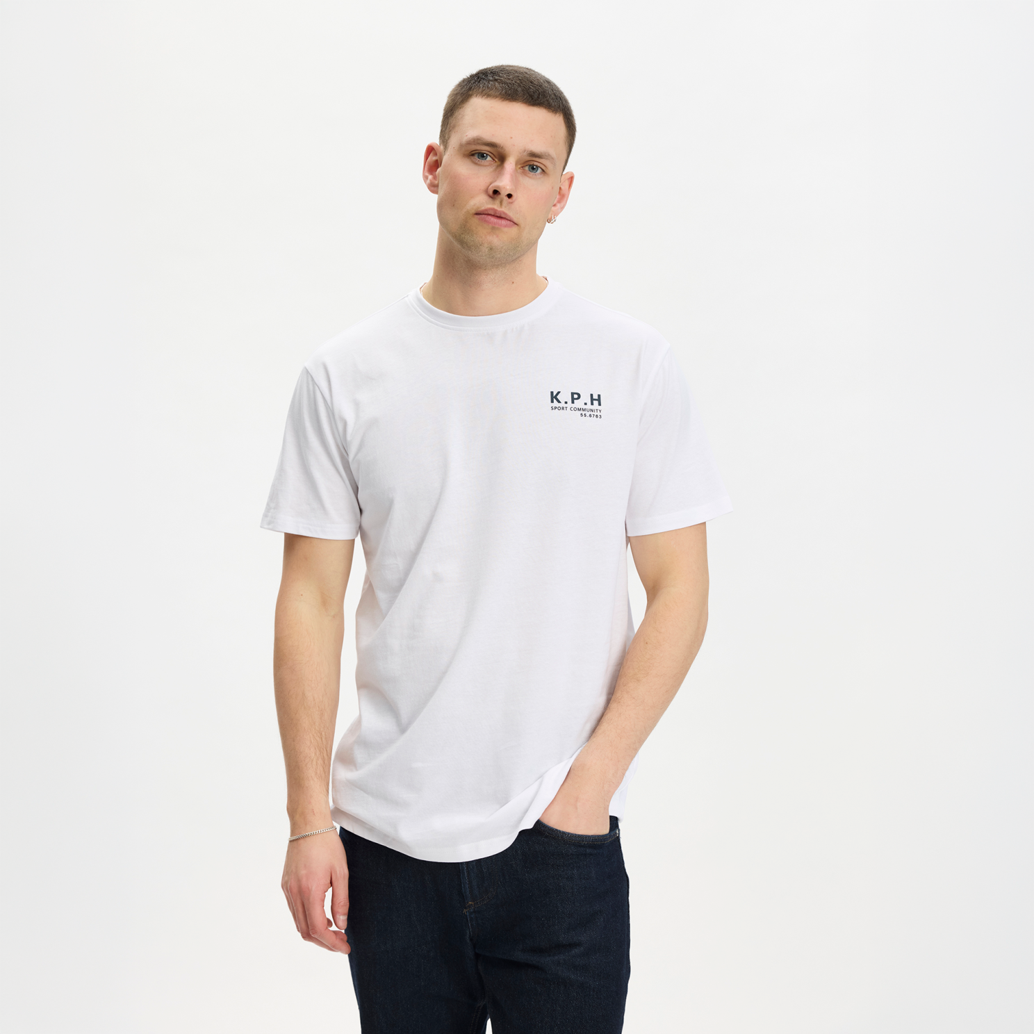 Kopenhaken Herre T-shirt - BRIGHT WHITE - 2XL