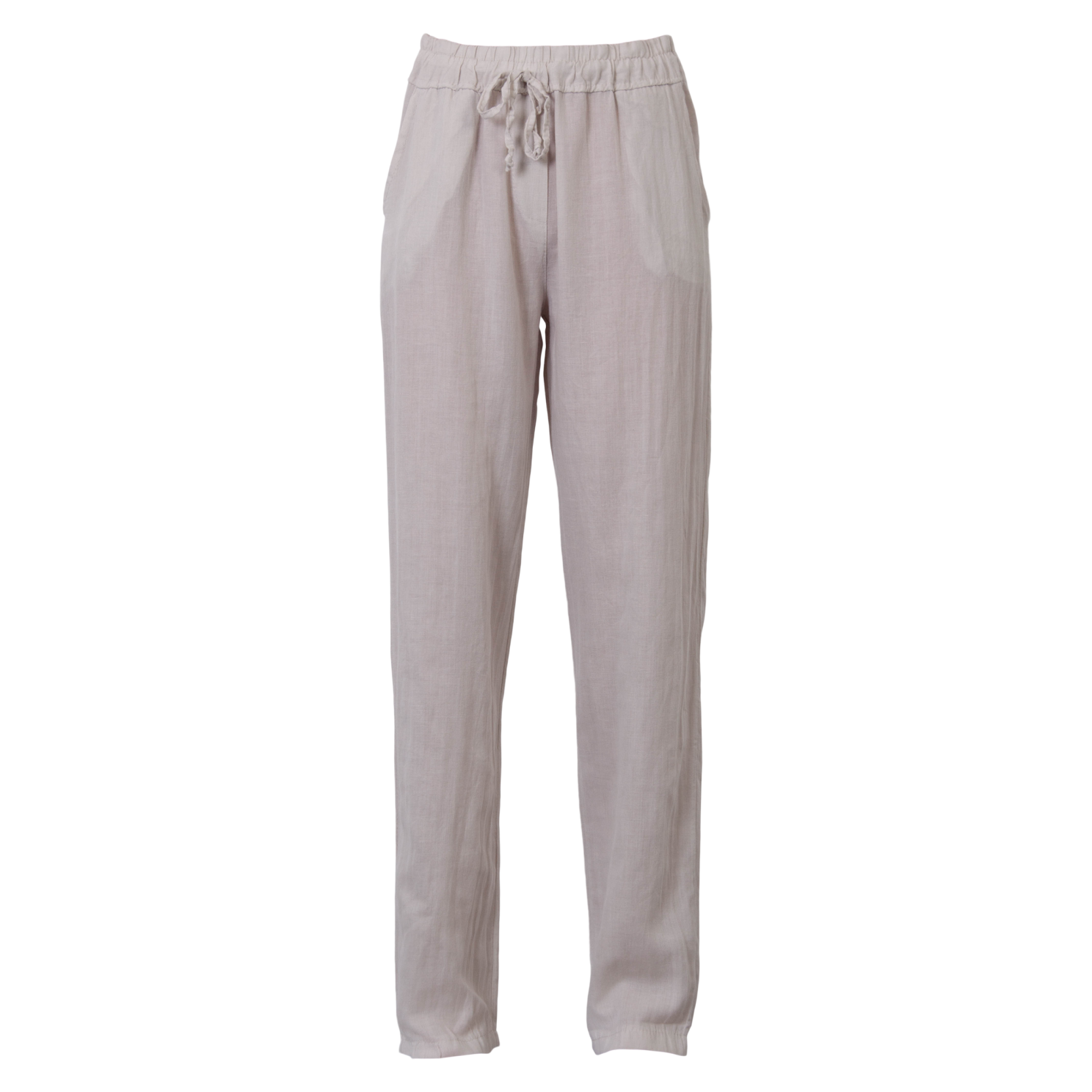 Leonora Dame Bukser i hørmix Plus Size - Woody - 54