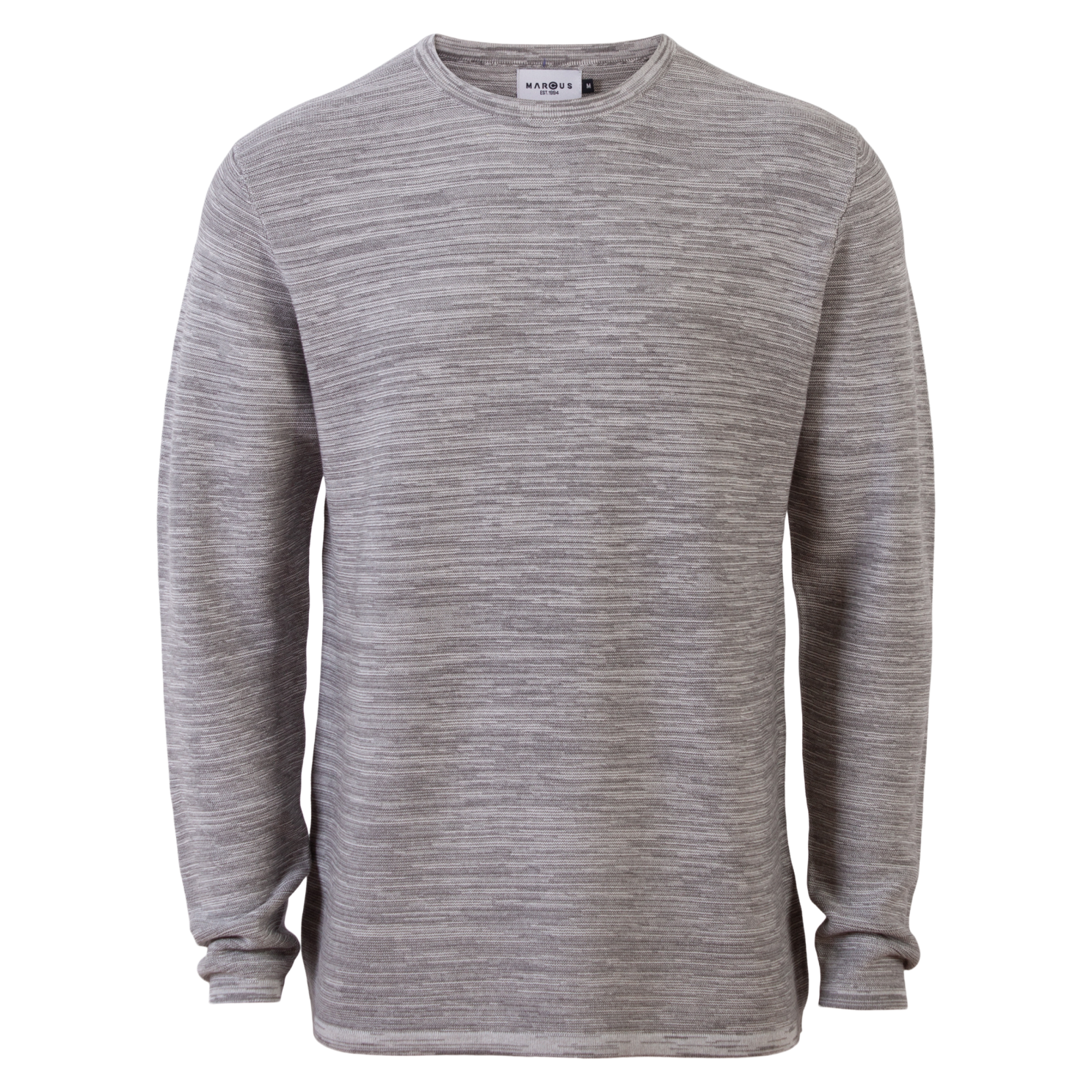 Marcus Barlow Herre Striktrøje - Grey Mix - XL