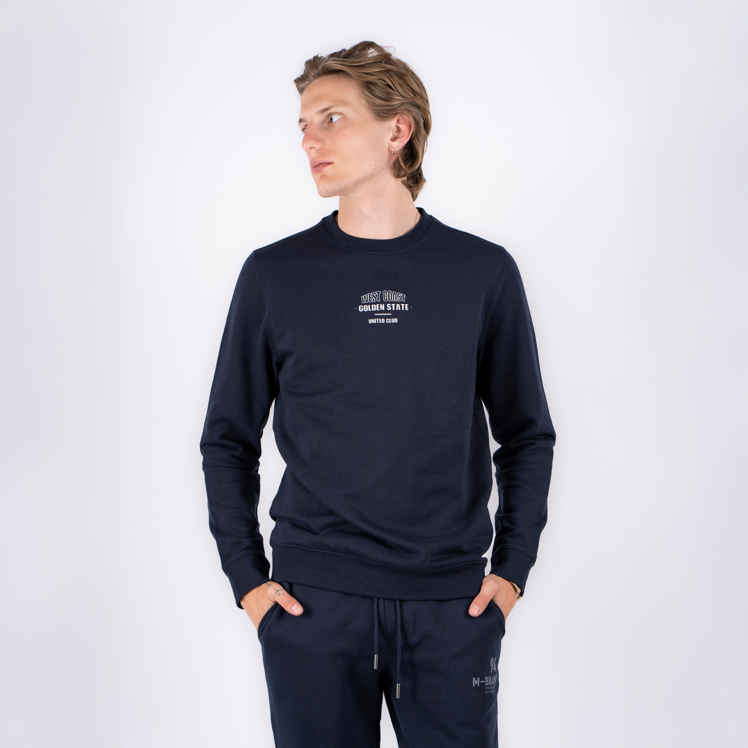 Marcus Colin Herre Sweatshirt - Dk. Navy - XL