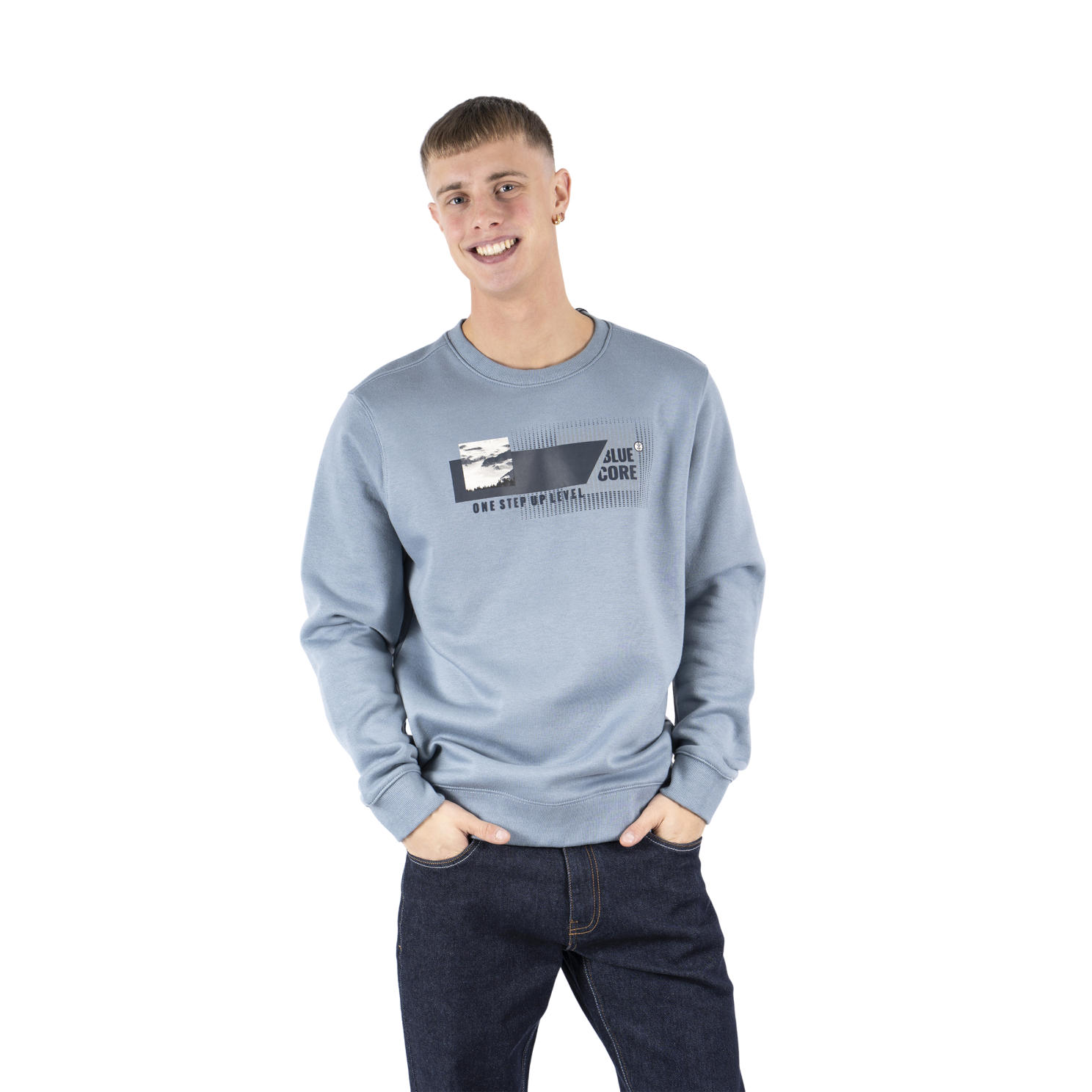 Marcus Colin Herre Sweatshirt - Faded blue - XL