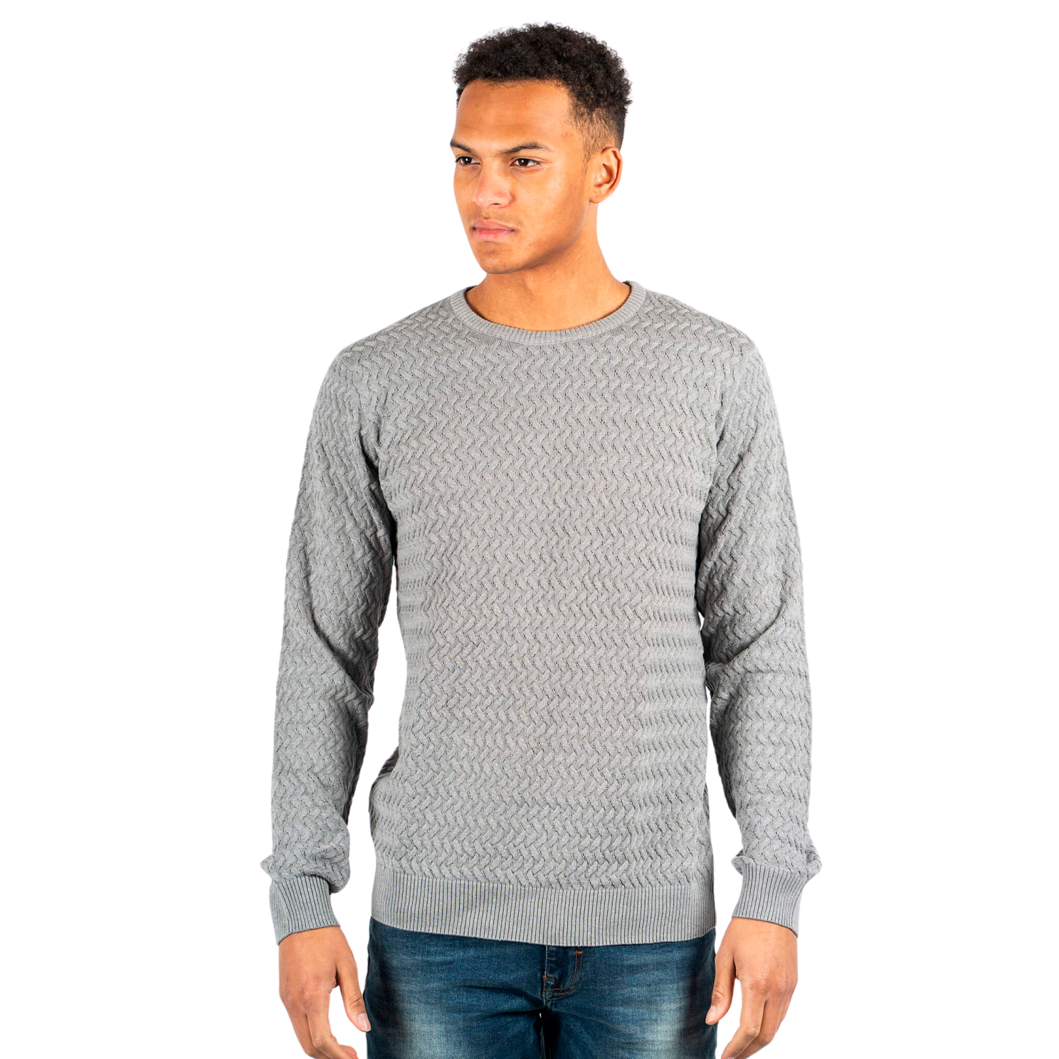 Marcus Herre Striktrøje - Magnet Grey Mix - 2XL
