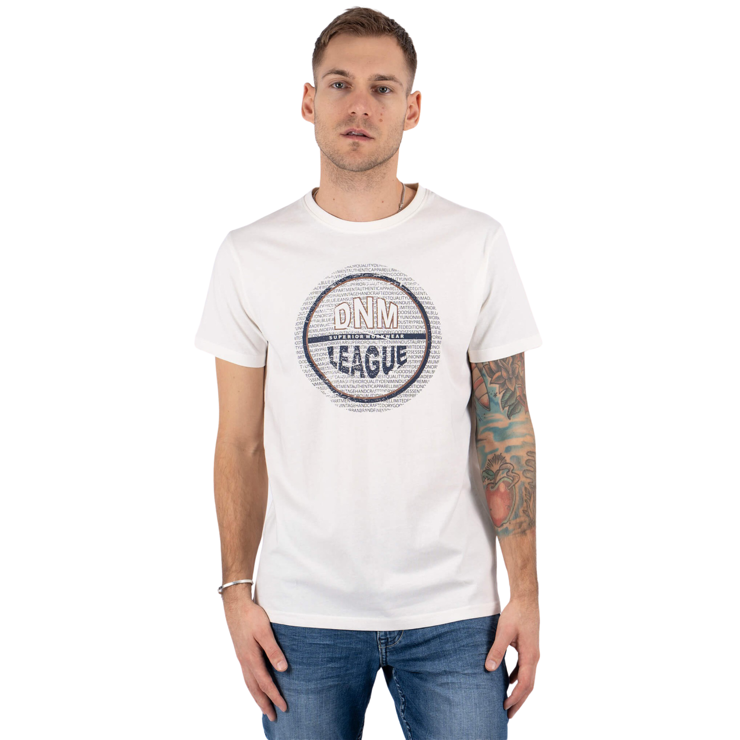 Marcus Jefferson Herre T-shirt - Off White - XL