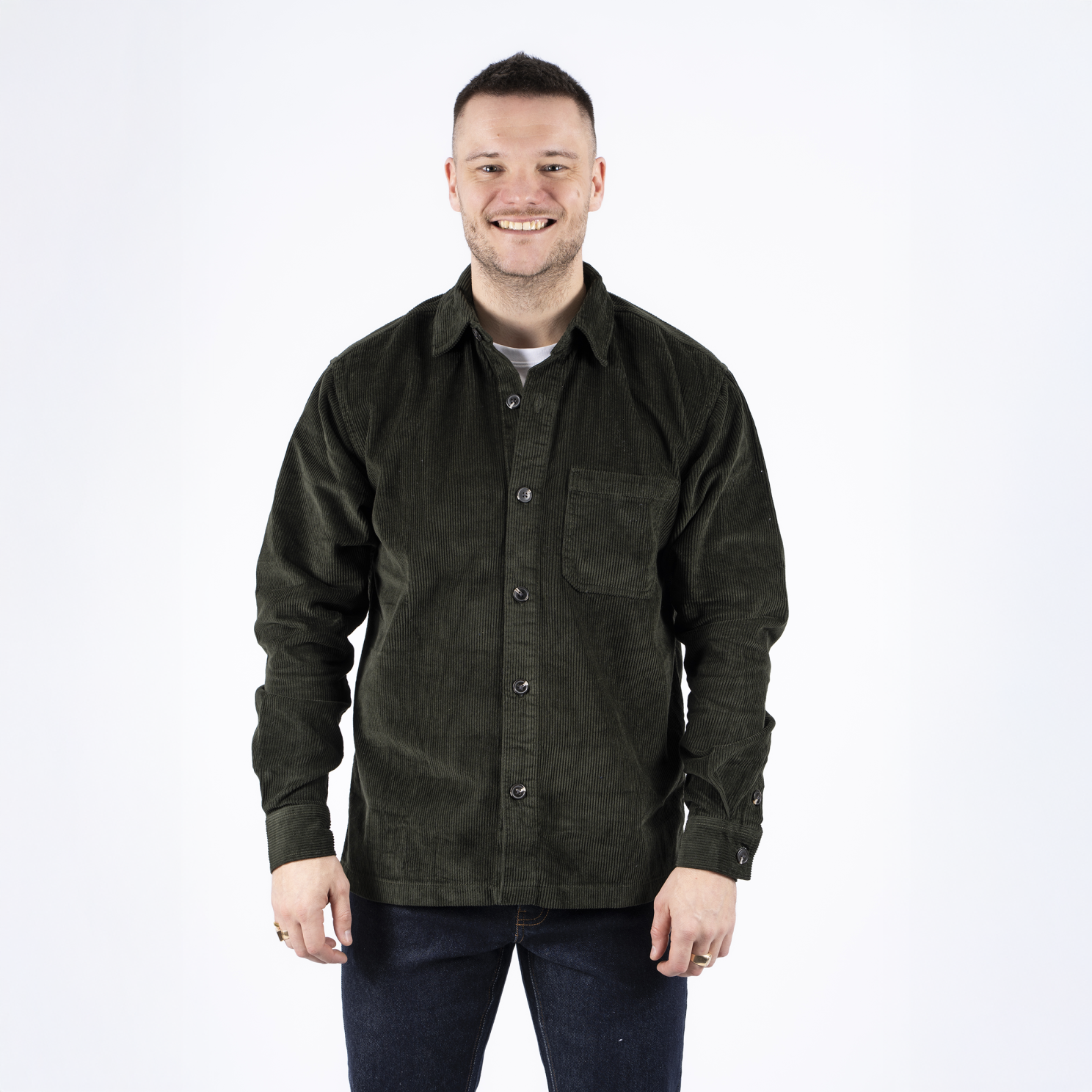 Marcus Julio Herre Overshirt - Forest green - XL