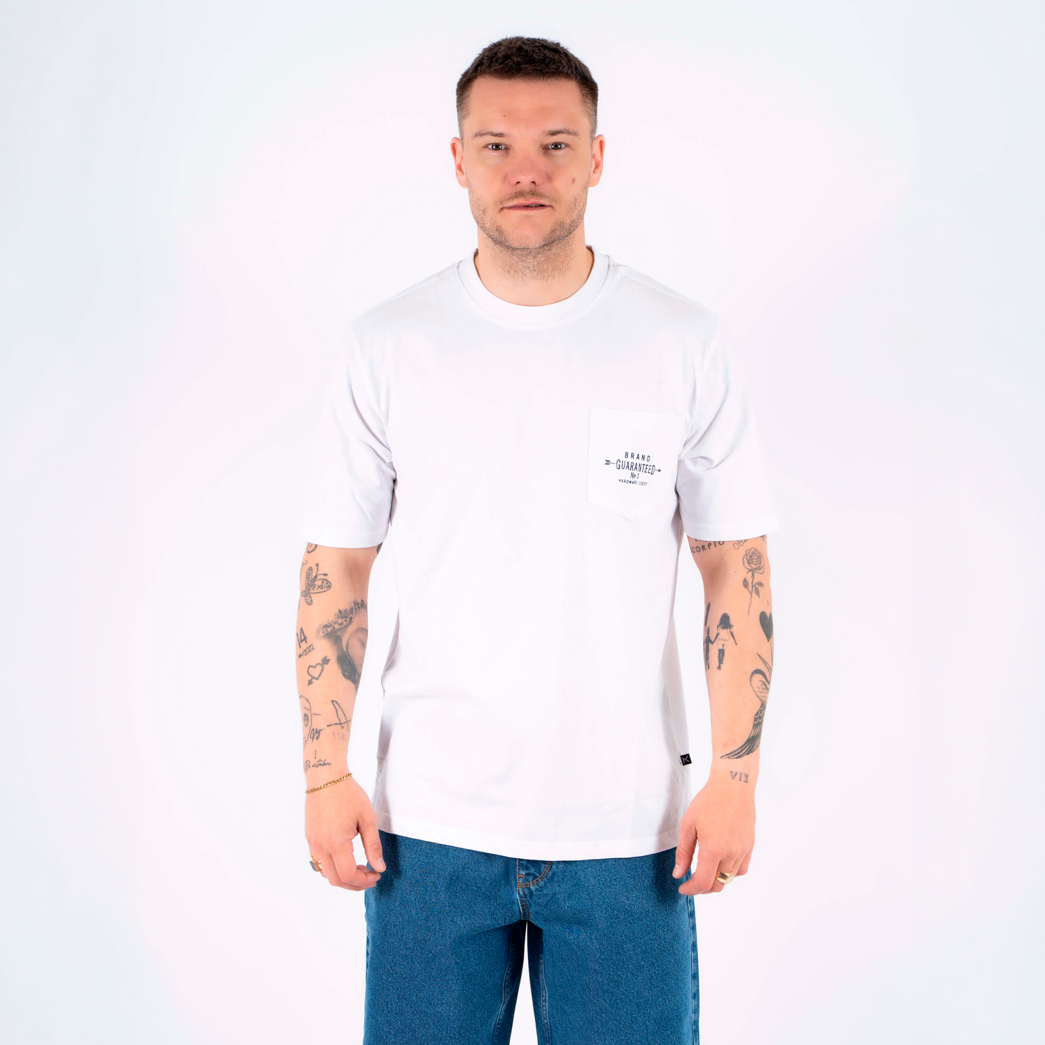 Marcus Milo Herre T-shirt - Bright White - XL