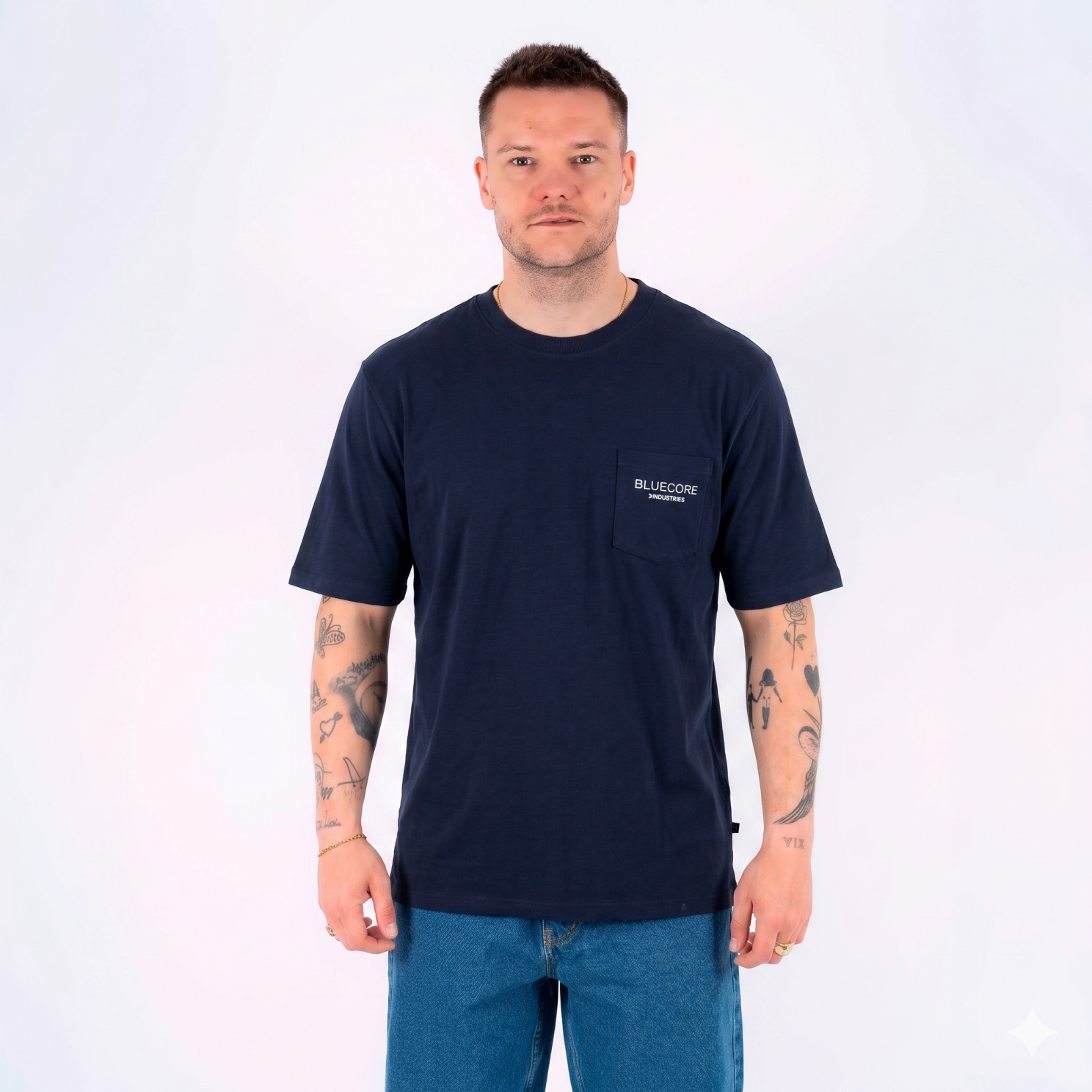 Marcus Milo Herre T-shirt - Dark Sapphire - XL
