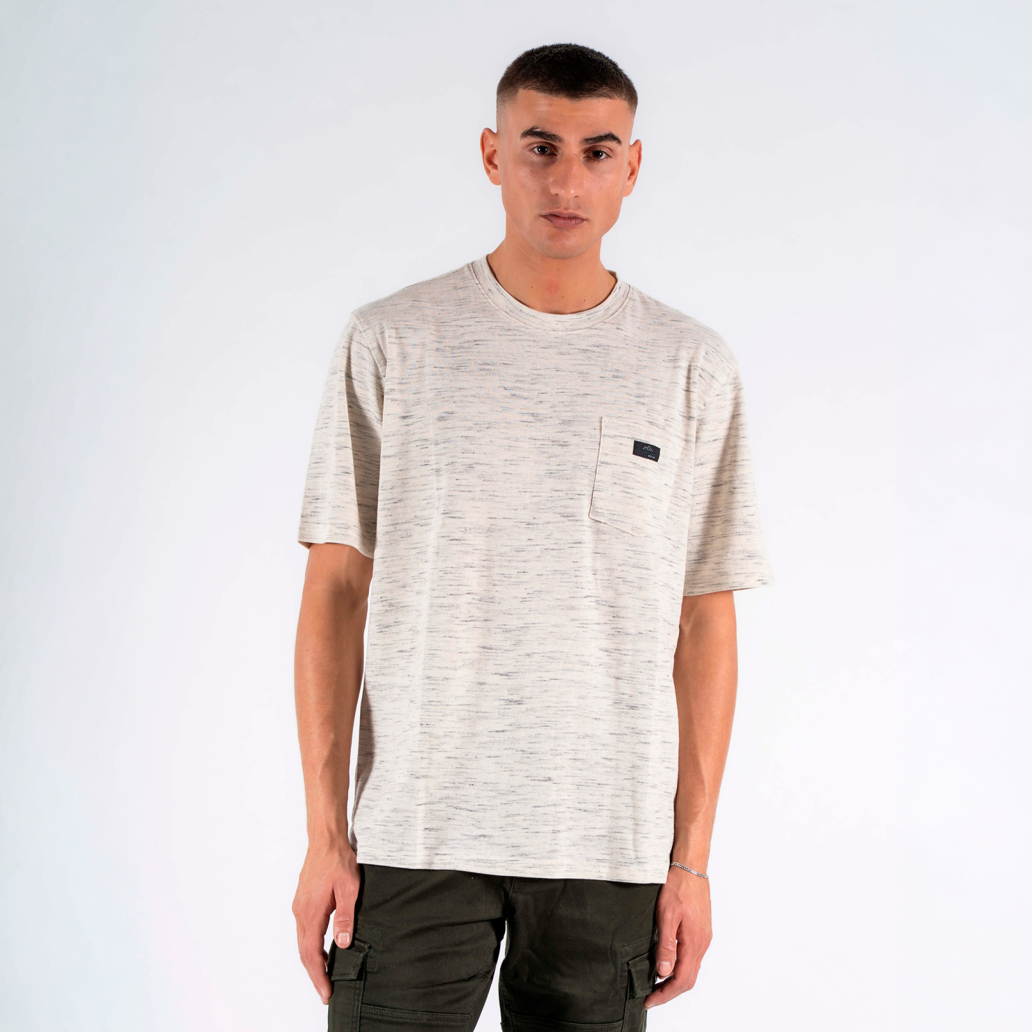 Marcus Zack Herre T-shirt - Light Grey Melange - XL