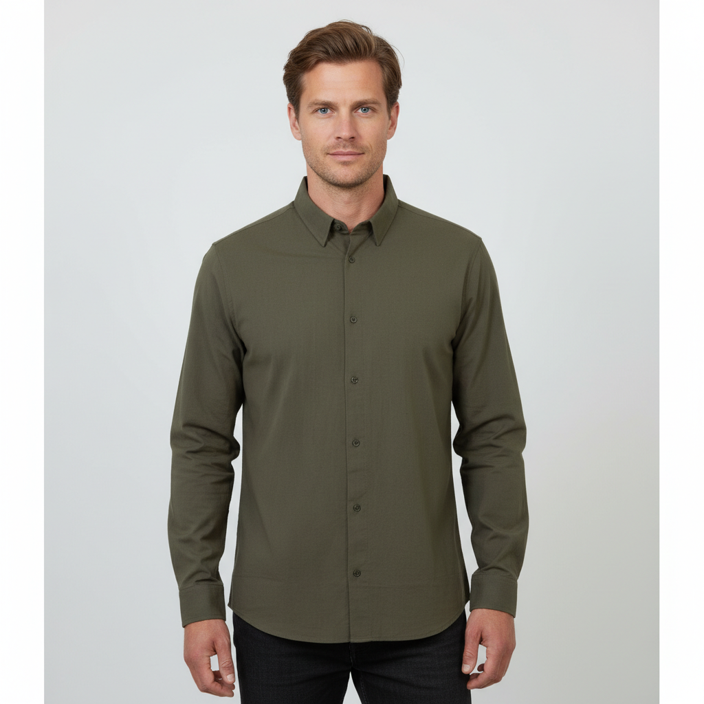 Nero Rio Herre Skjorte - ARMY - XL