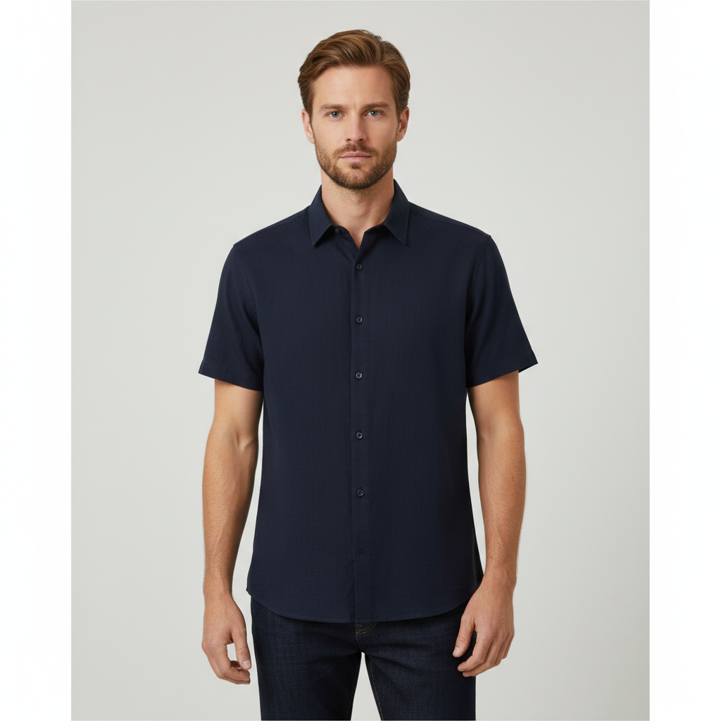 Nero Rio Herre Skjorte - BLUE NIGHTS - 2XL