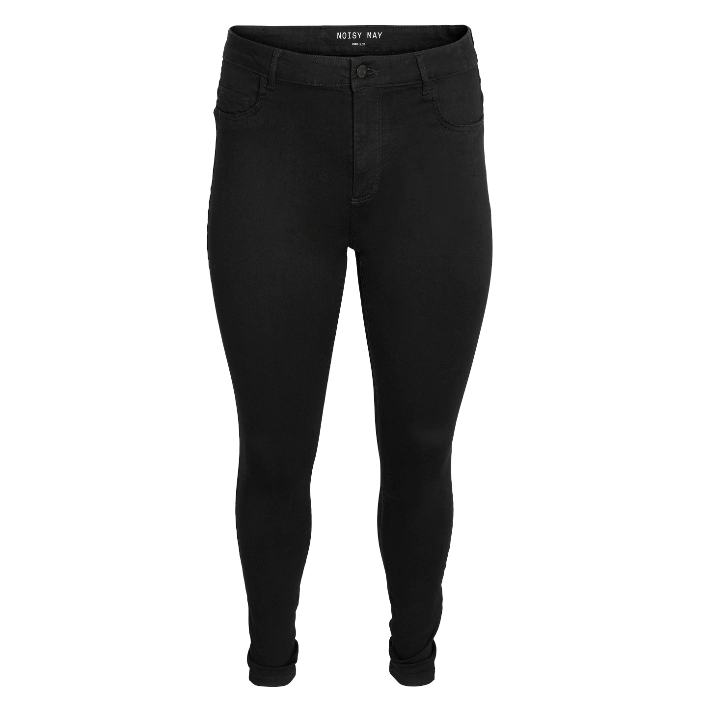 Noisy May Curve Dame Jeans Plus Size - Black Denim - 54/30