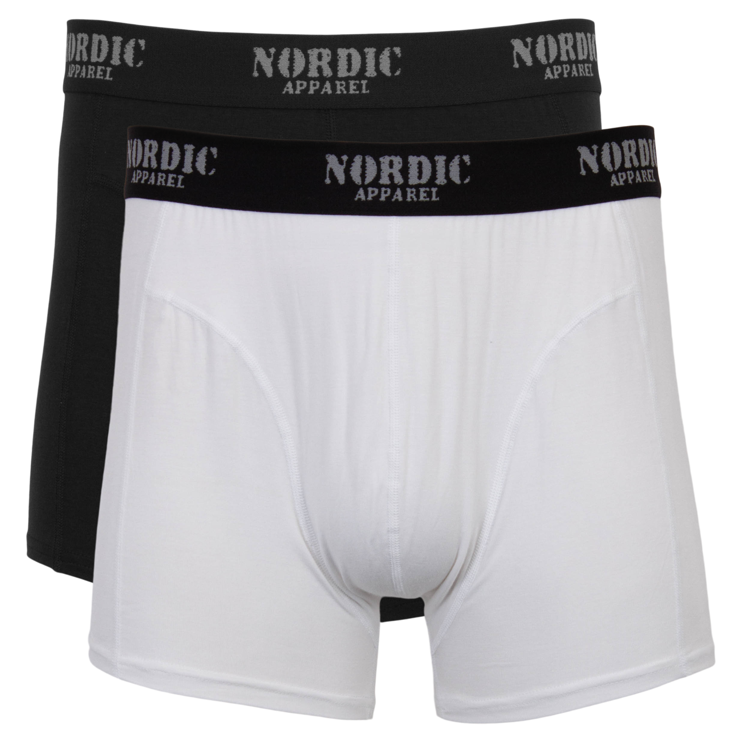 Nordic Apparel Balder Herre Tights i bambus - Black/White - 3XL