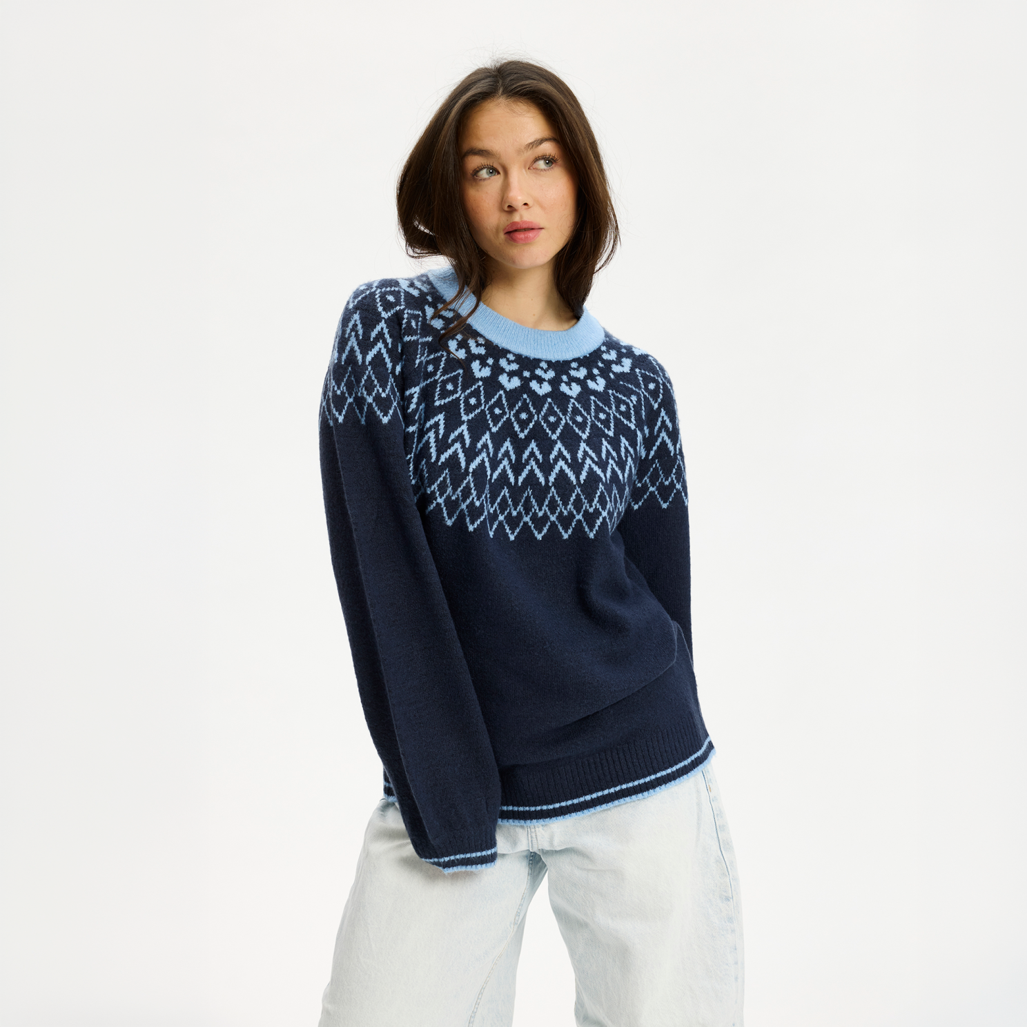 Nordic Project 18 Dame Striktrøje - TOTAL ECLIPSE - 2XL