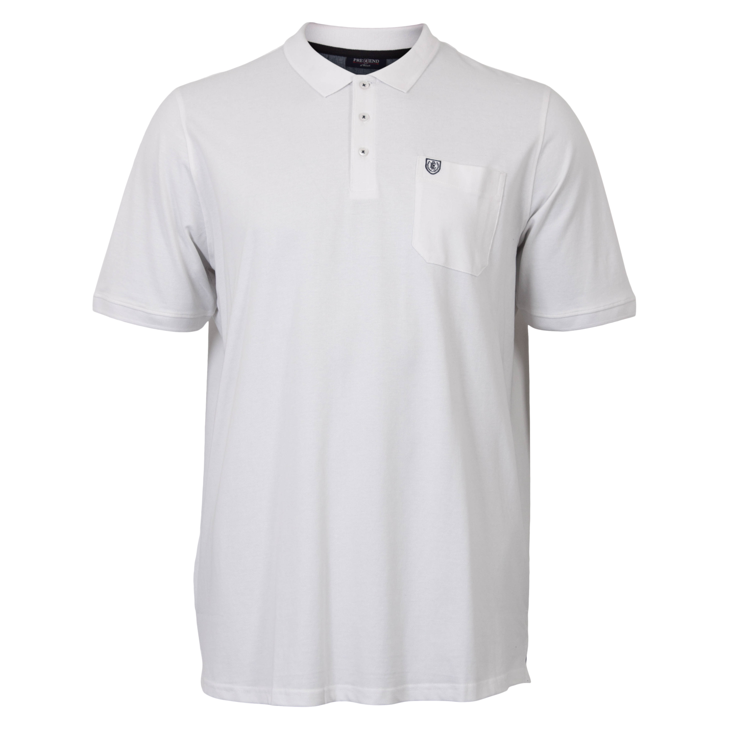 Pre End Big Neils Herre Polo Plus Size - White - 5XL