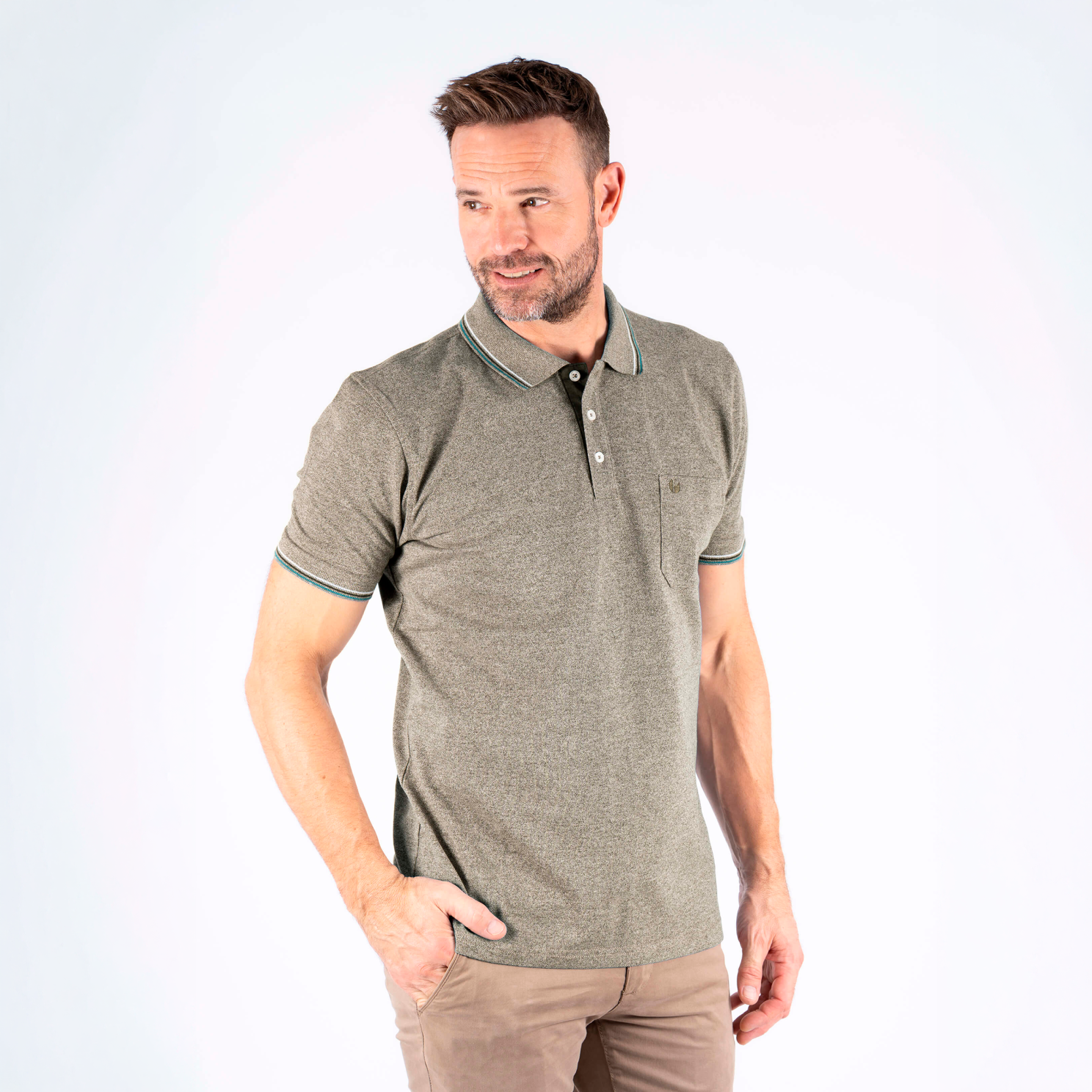 Pre End Herre Polo - Old Green - XL