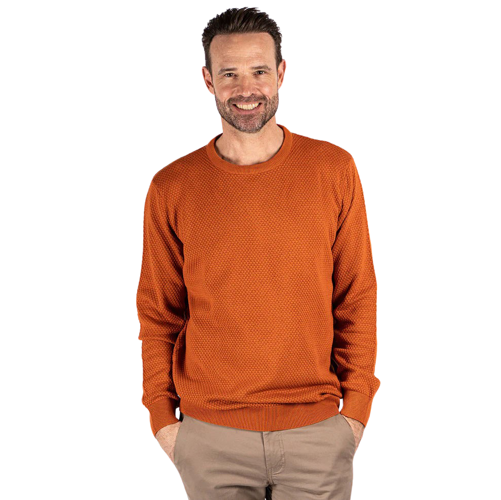 Pre End Howard Herre Striktrøje - Golden Orange - XL