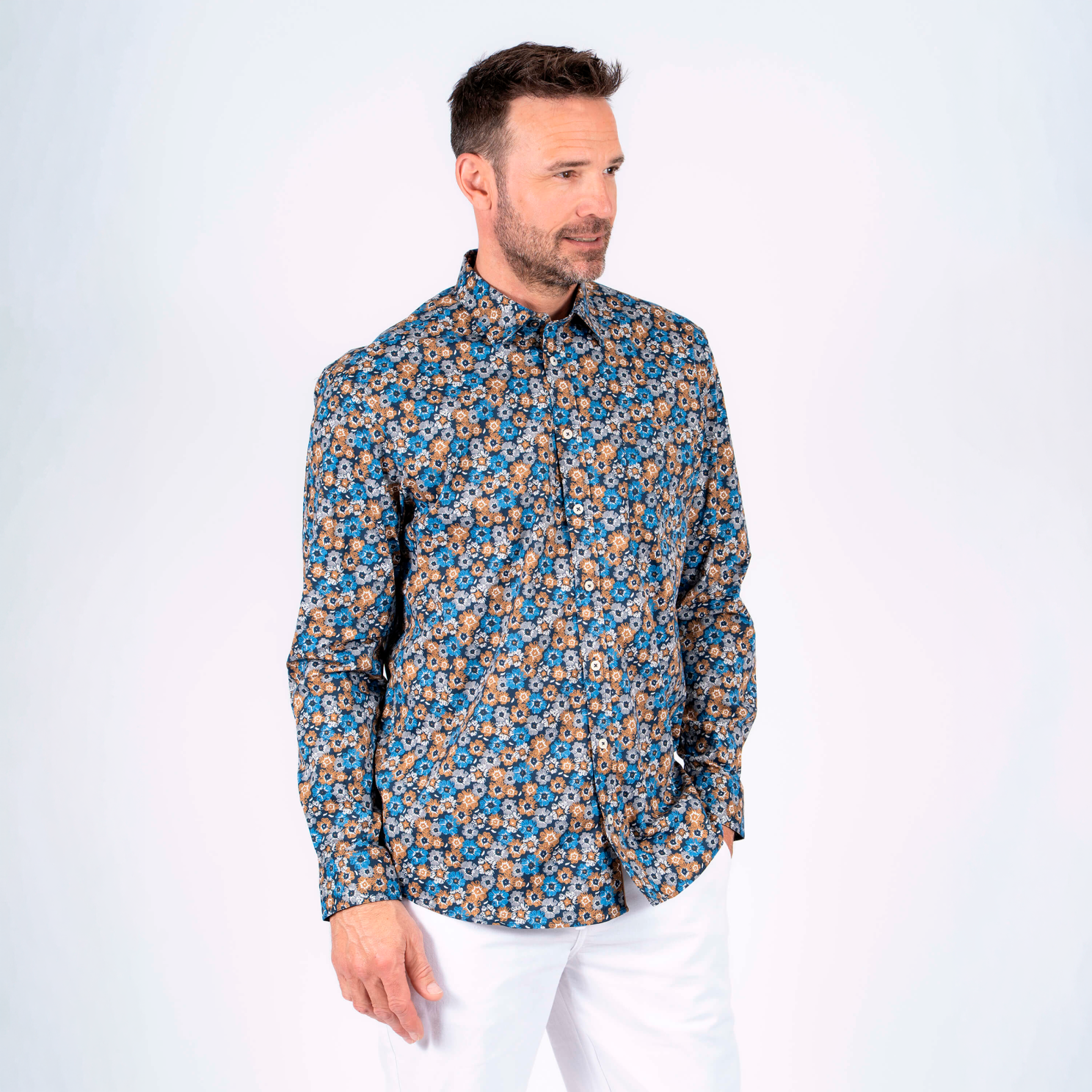 Pre End Jesse Herre Skjorte - Star Blue - 3XL/47/48
