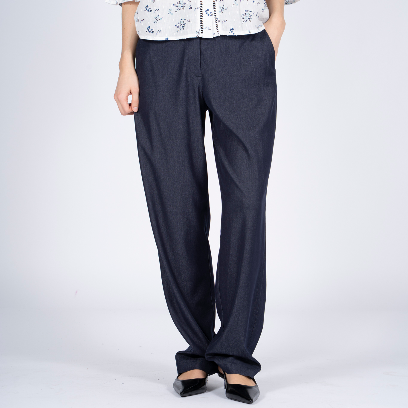 SASIA Charlotte Dame Bukser - NAVY BLAZER BLUE - 4XL