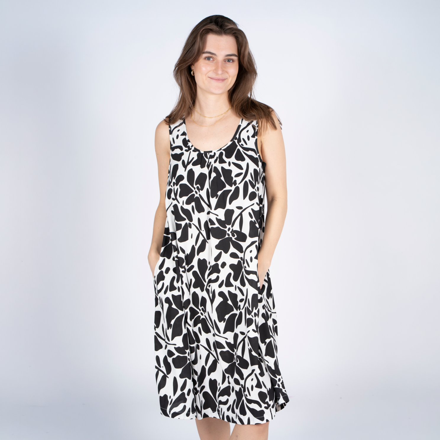 SASIA Dame Kjole - CLOUD DANCER WHITE - XL