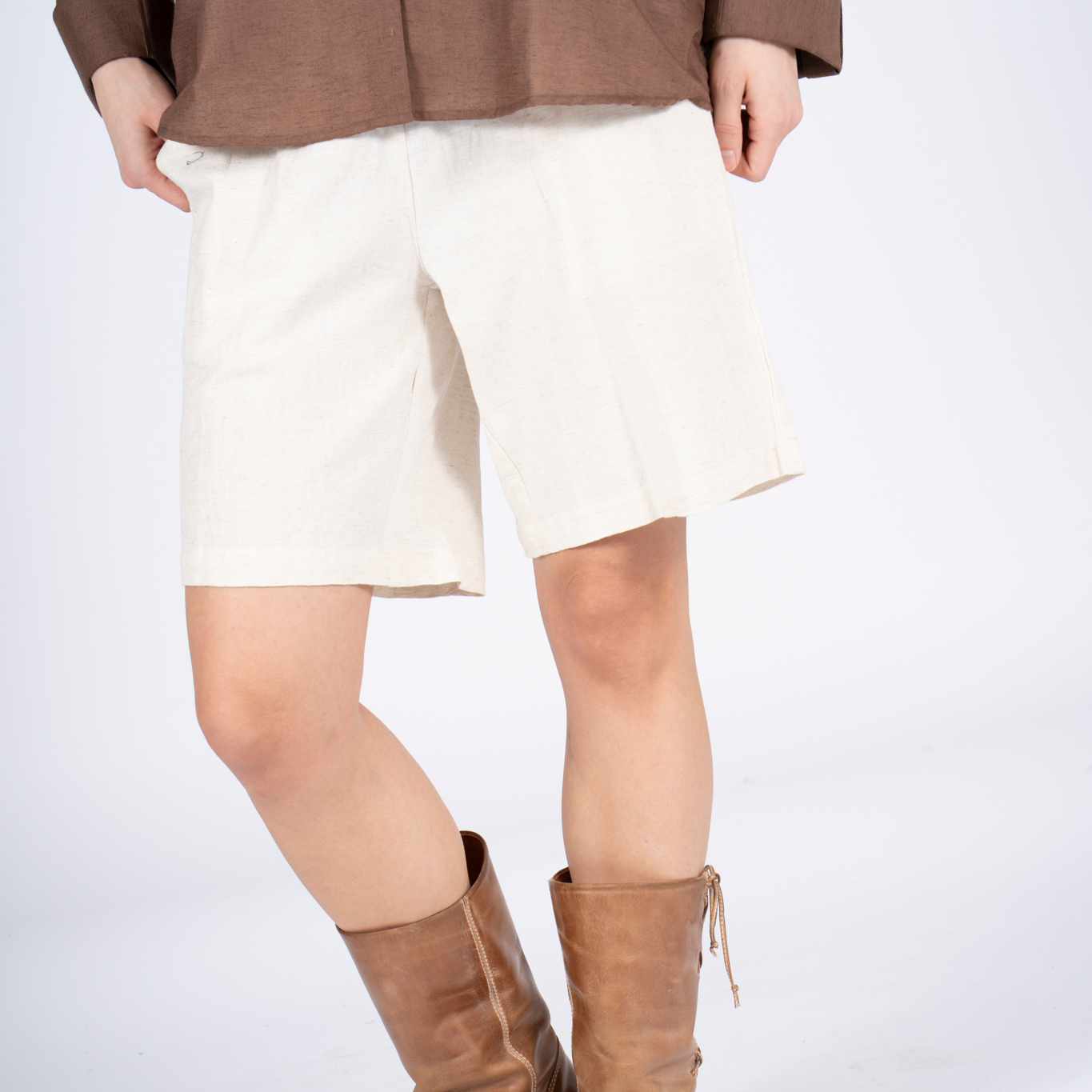 SASIA Penny Dame Shorts - SANDSHELL BEIGE - XL
