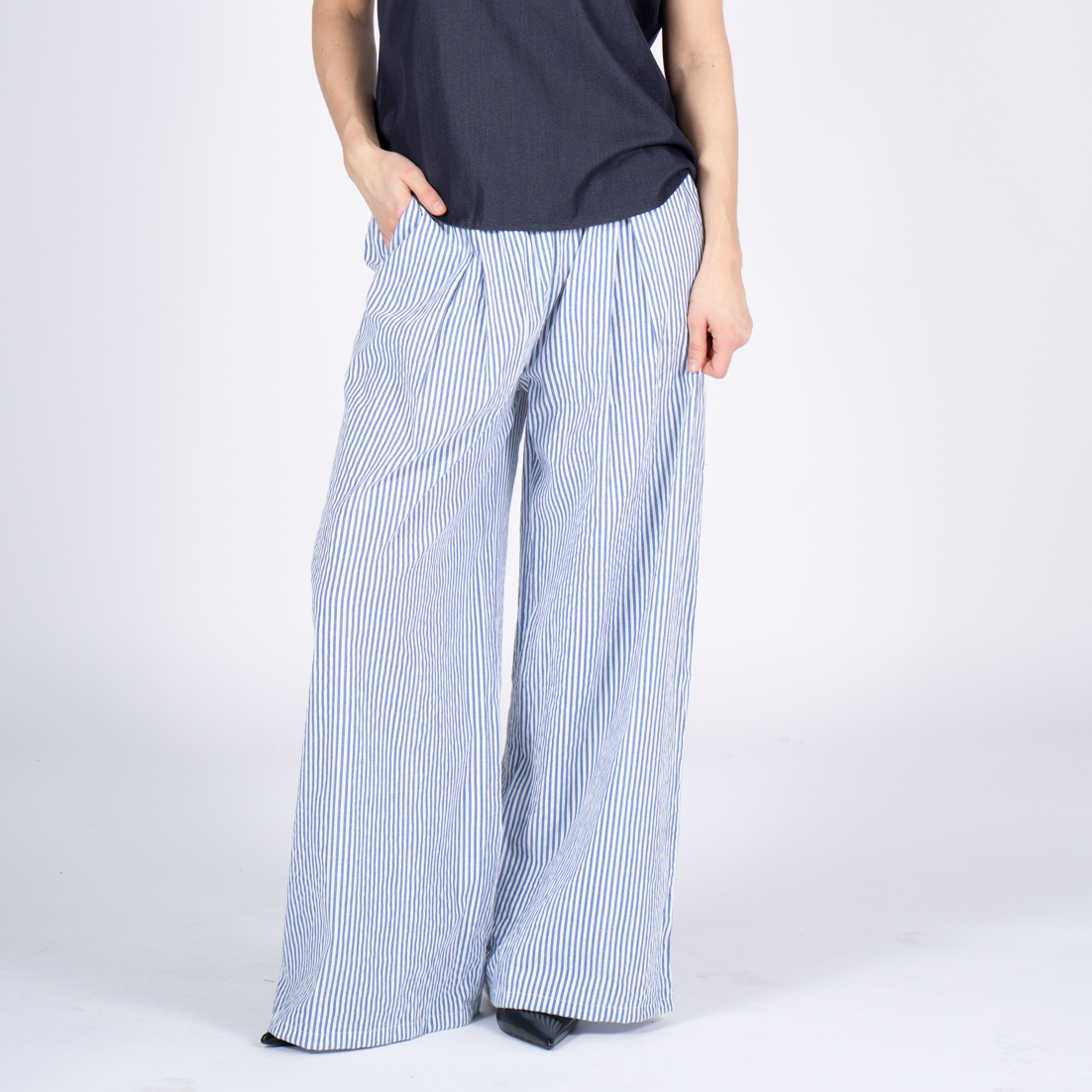 SASIA Tammy Dame Bukser - CASHMERE BLUE - XL