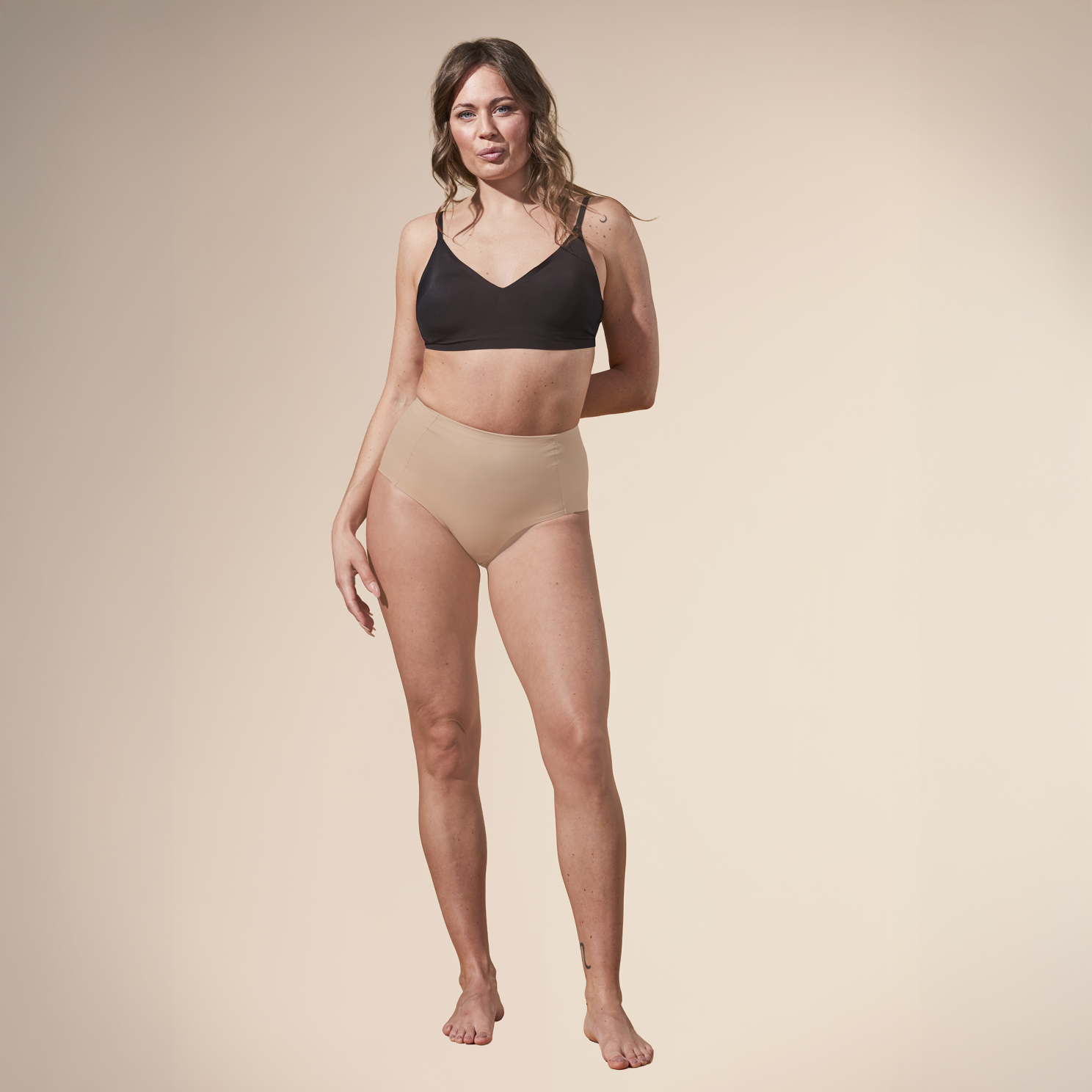 SUPPORT HERO HIGH WAIST BRIEF Dame Shapewear - Beige - 2XL