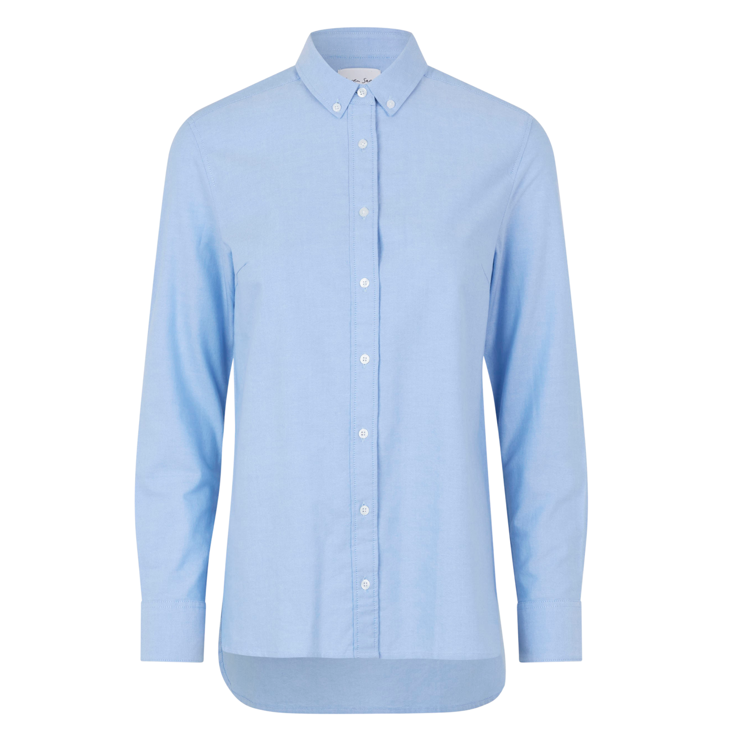 Seven Seas by ID Oxford Dame Skjorte - Lys Blå - 2XL