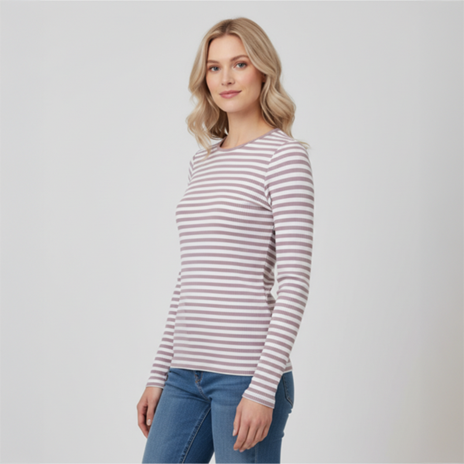 Steenholt Dame Langærmet t-shirt - Deauville Mauve - 2XL