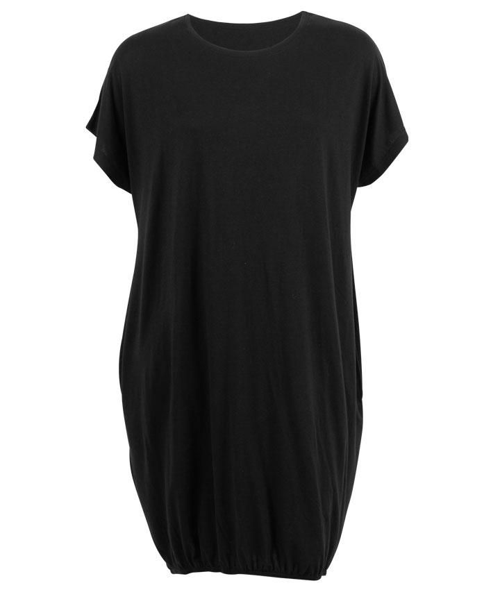Steenholt Nima Dame Kjole Plus Size - Jet Black - 44