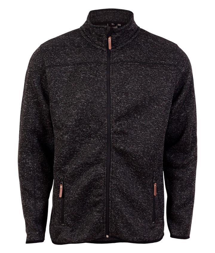 Steenholt Ocean Herre Fleecejakke Plus Size - Dark Grey - 7XL