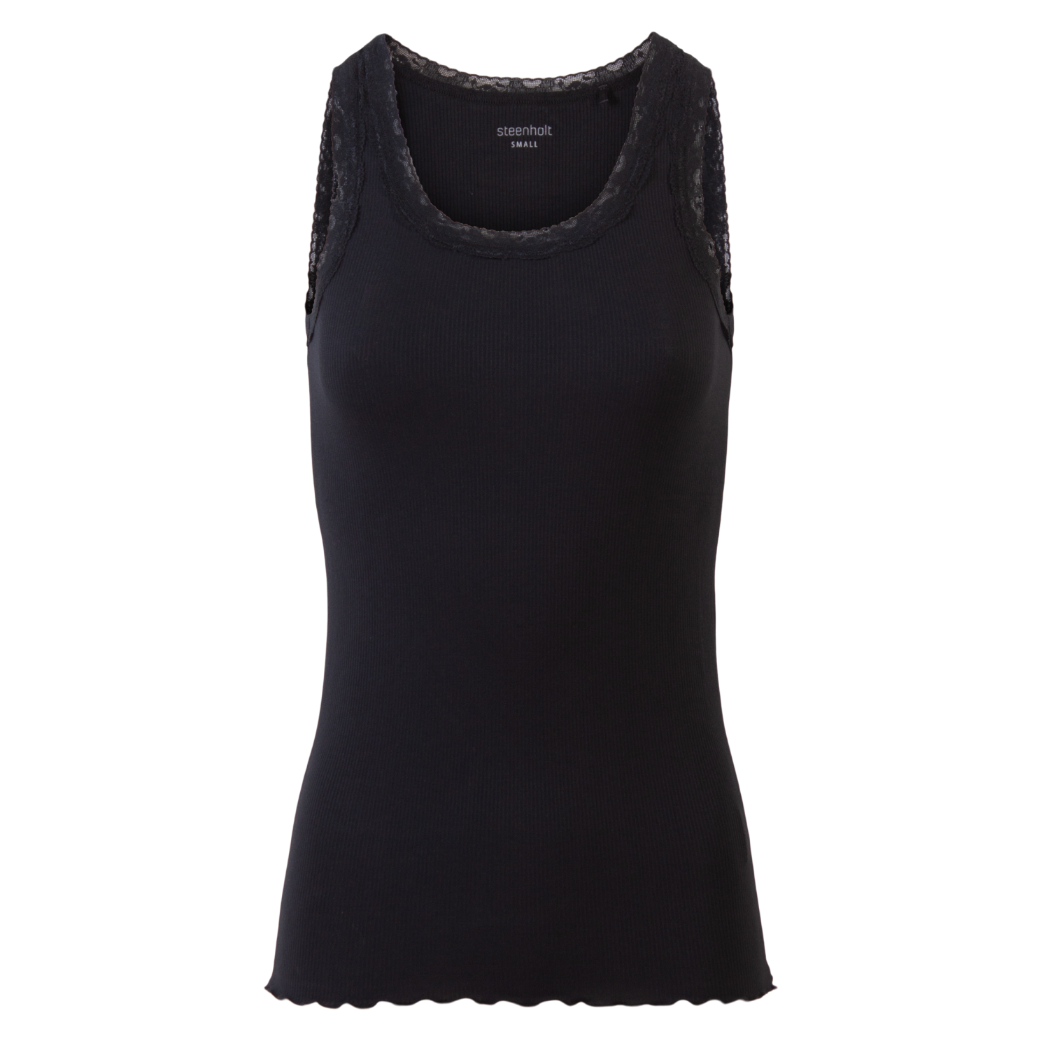Steenholt Roselina Dame Top Plus Size - Black - 44