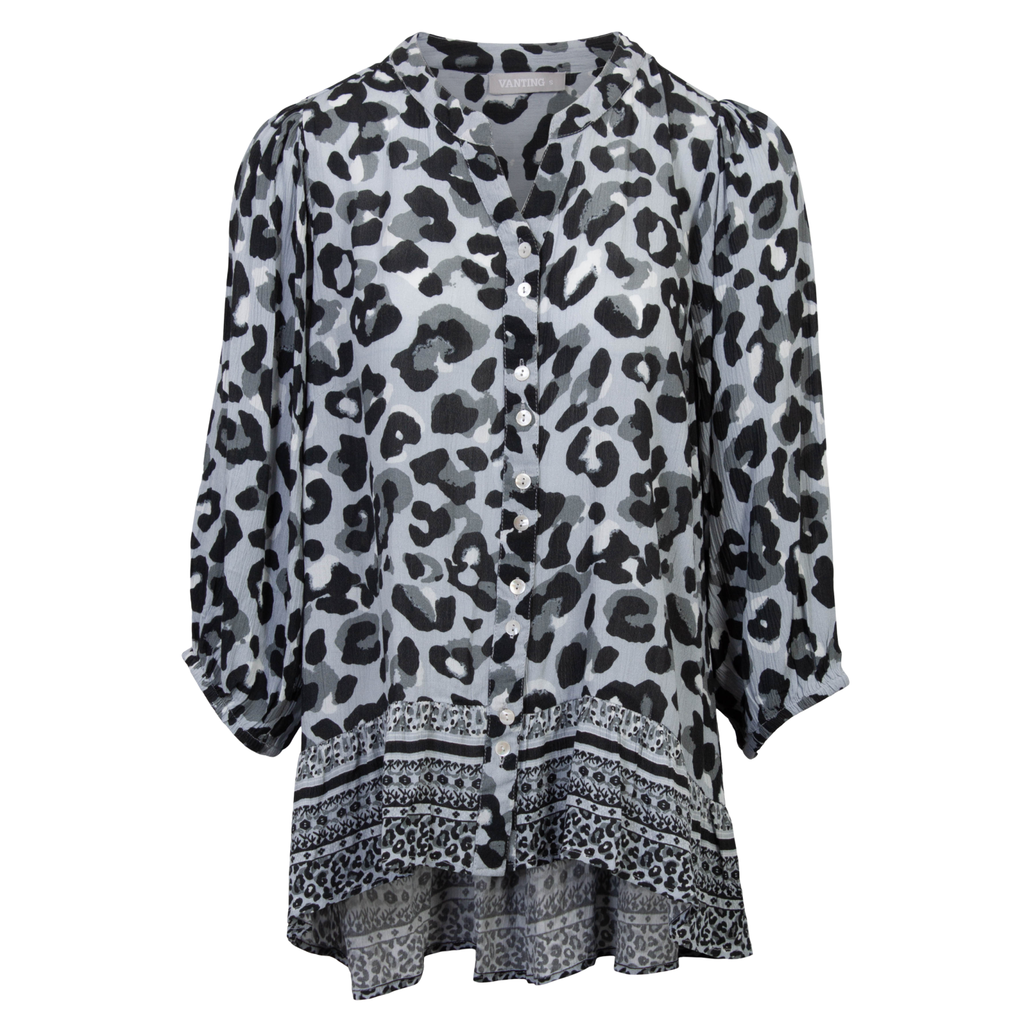 Vanting Dame Bluse - Print 17 - XL