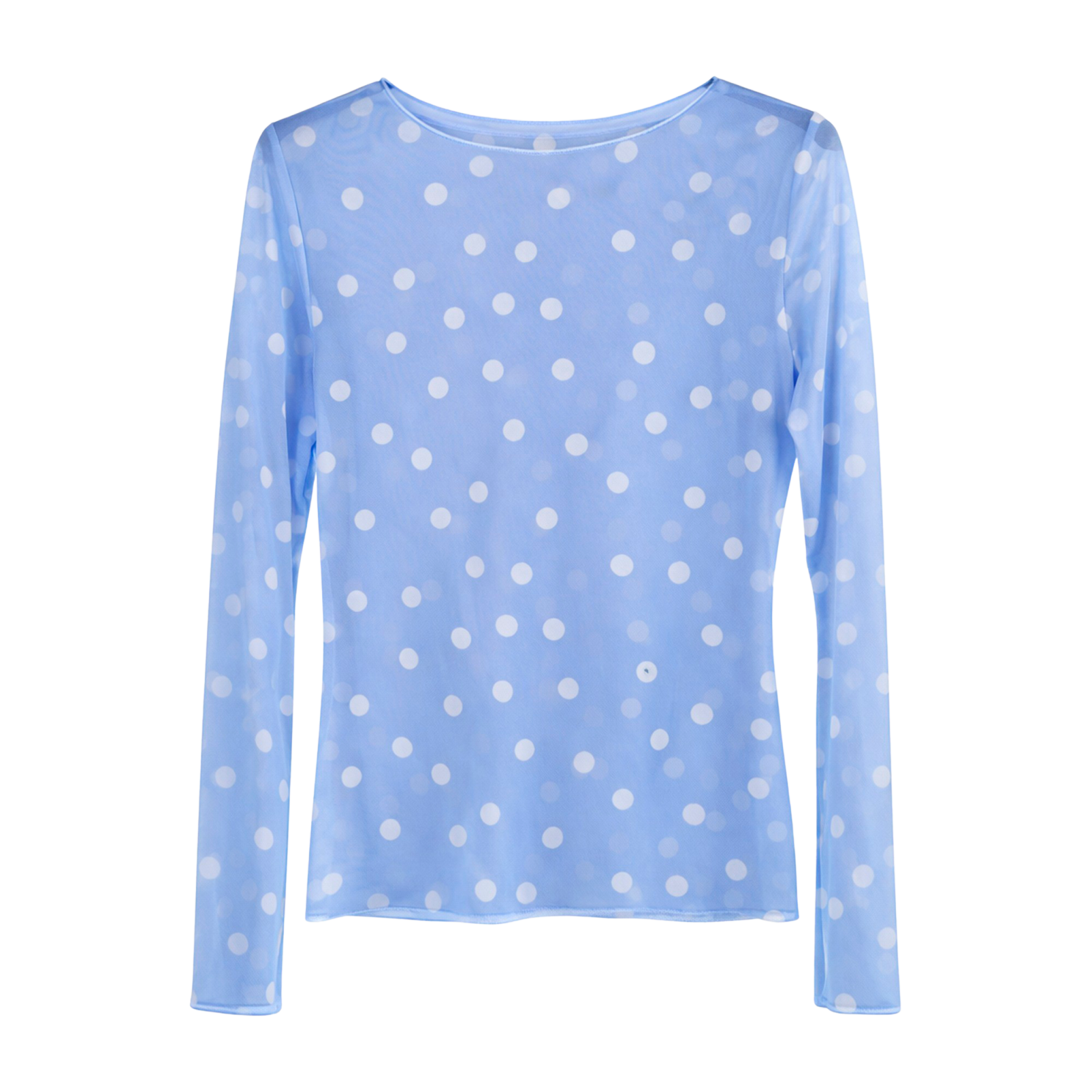 Vanting Dame Top i mesh - Sky Blue - L/XL