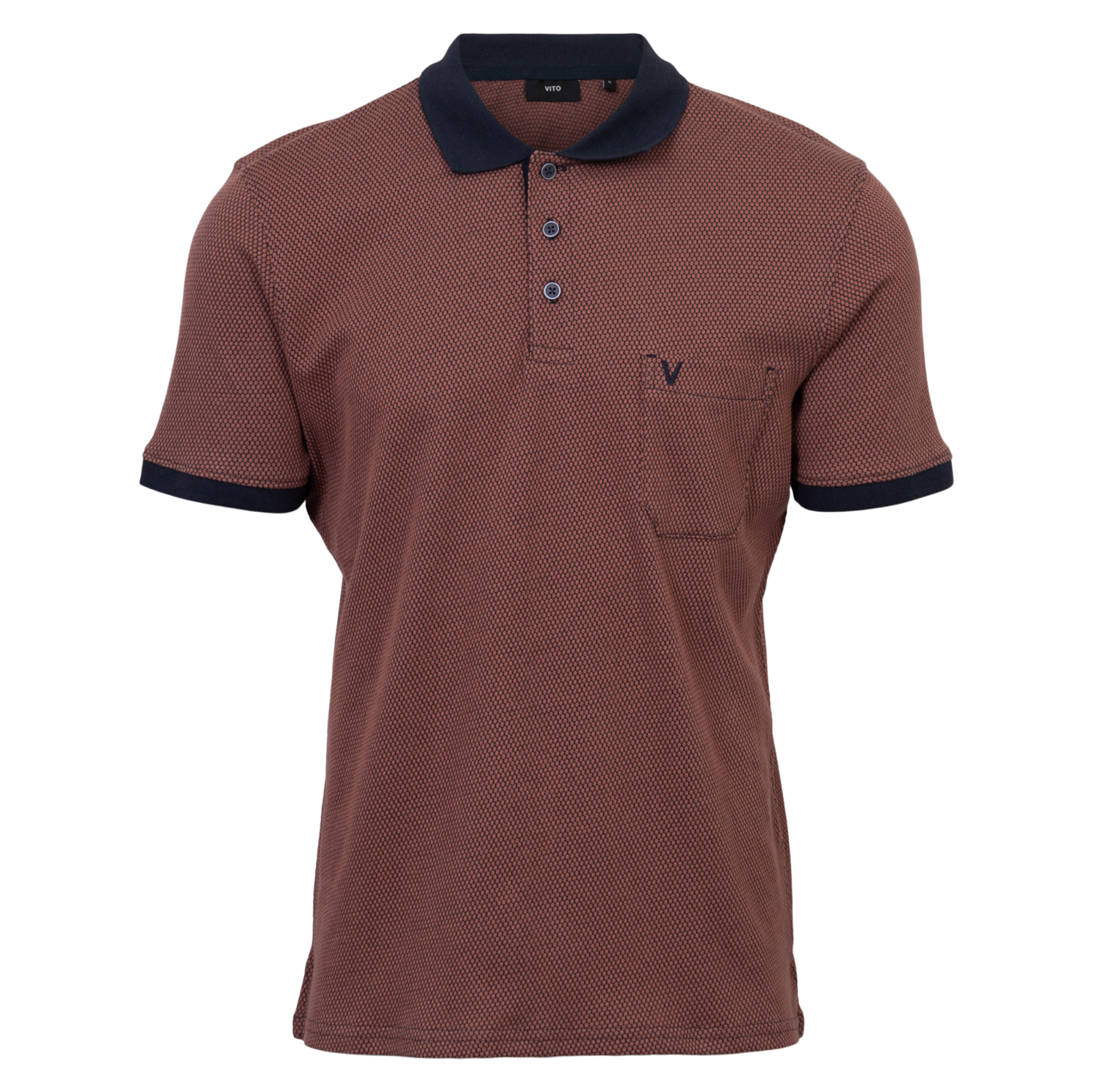 Vito Dorset Herre Polo - Henna Red - 2XL