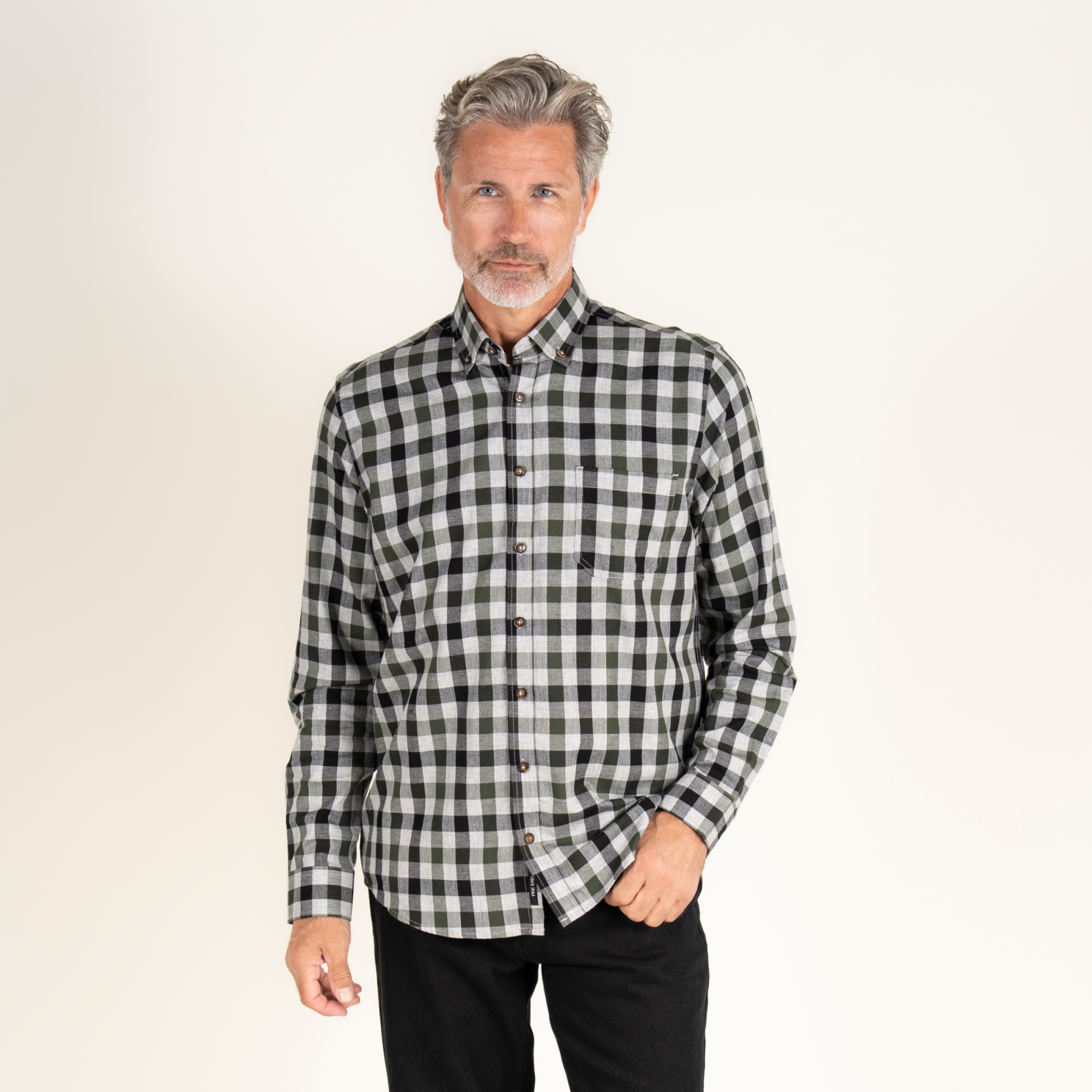 Vito Murat Herre Skjorte - Old Green - 2XL/45/46