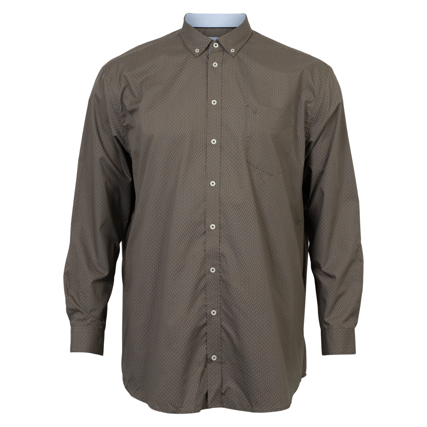 Vito Napoli Herre Skjorte - Mid Brown - 4XL/49/50