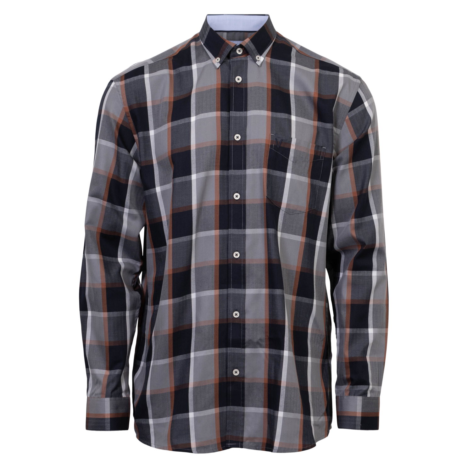 Vito Rome Herre Skjorte - Steel Grey - 6XL/53/54