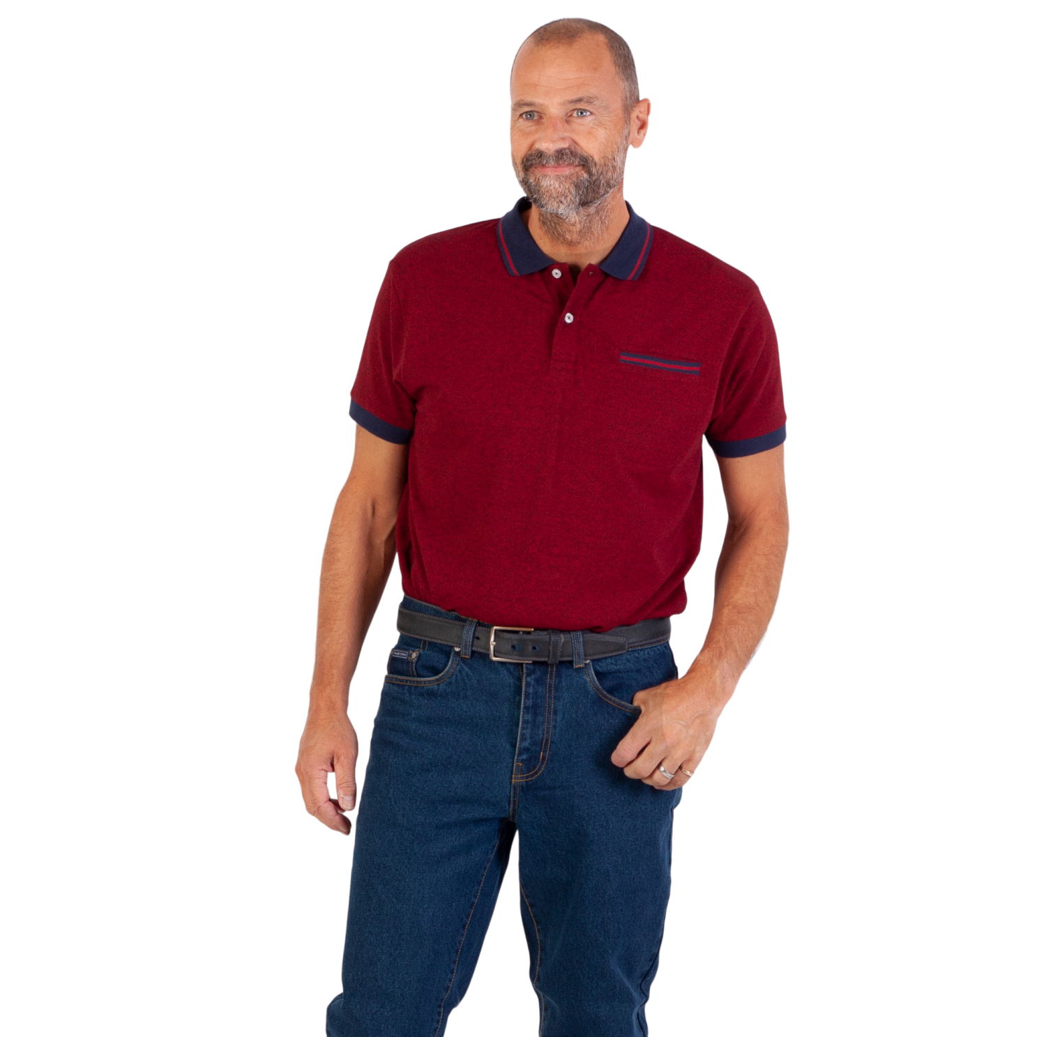 Yellowstone Eagle Herre Polo - Tango Red - 5XL