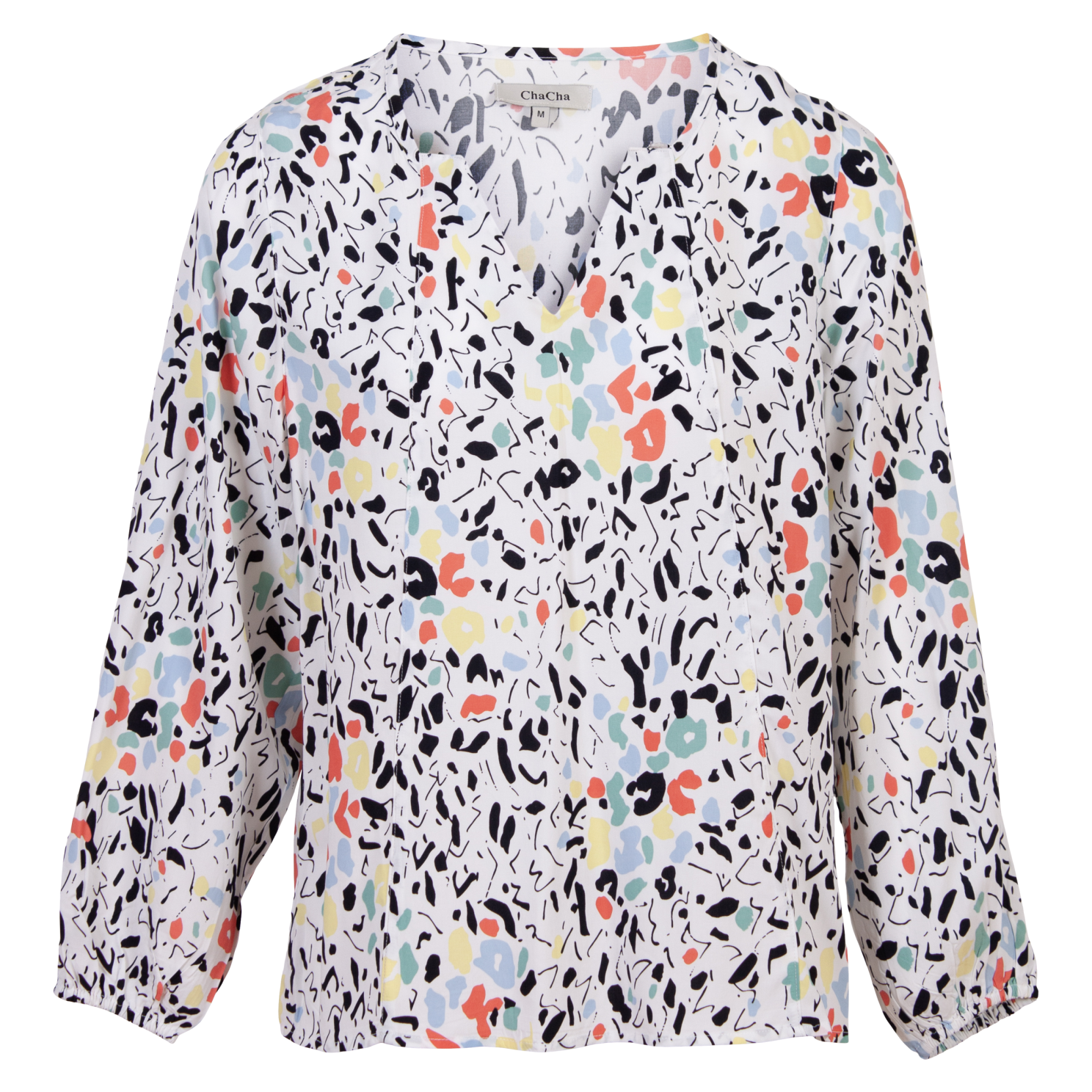 ZbyZ Dame Bluse Plus Size - Hvid - 54/56