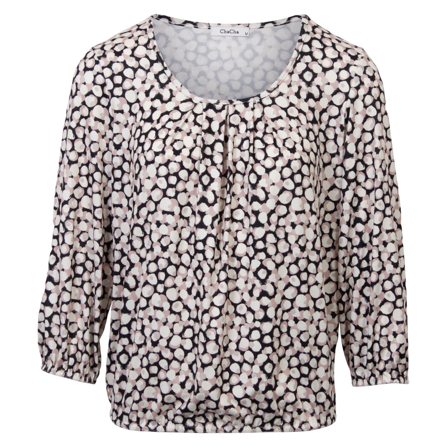 ZbyZ Dame Bluse Plus Size - Rosa - 46/48