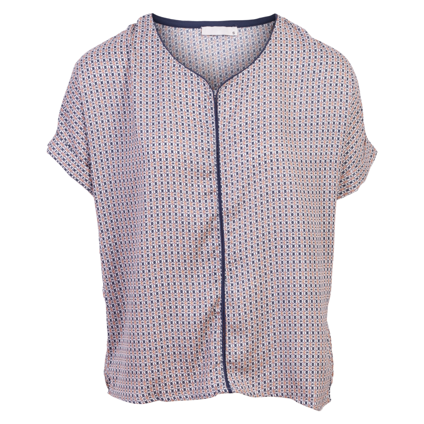 ZbyZ Dame Kortærmet bluse Plus Size - W-188 - 46/48