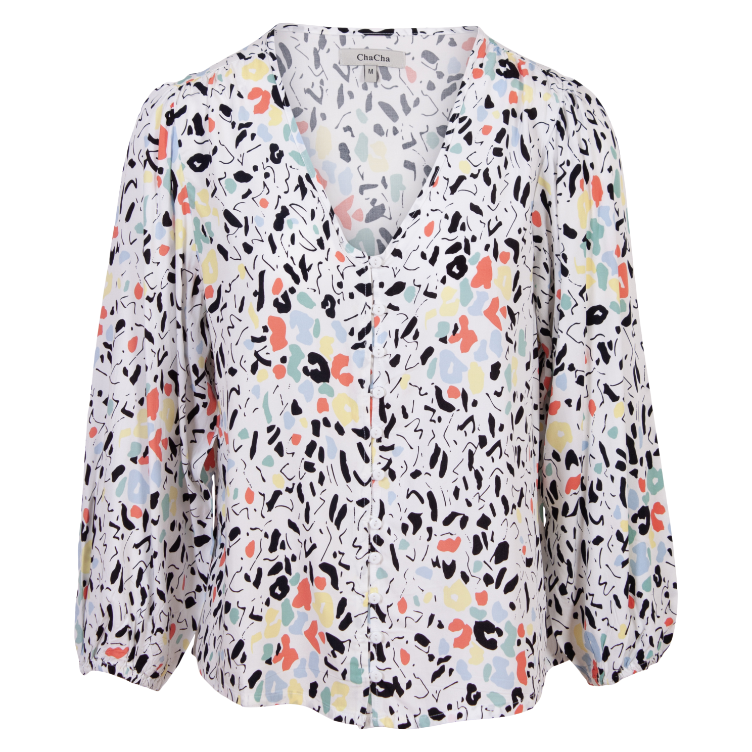 ZbyZ Dame Skjorte Plus Size - Hvid - 42/44