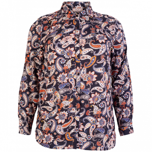 ZbyZ Dame Skjorte Plus Size - Print 2 - 46/48