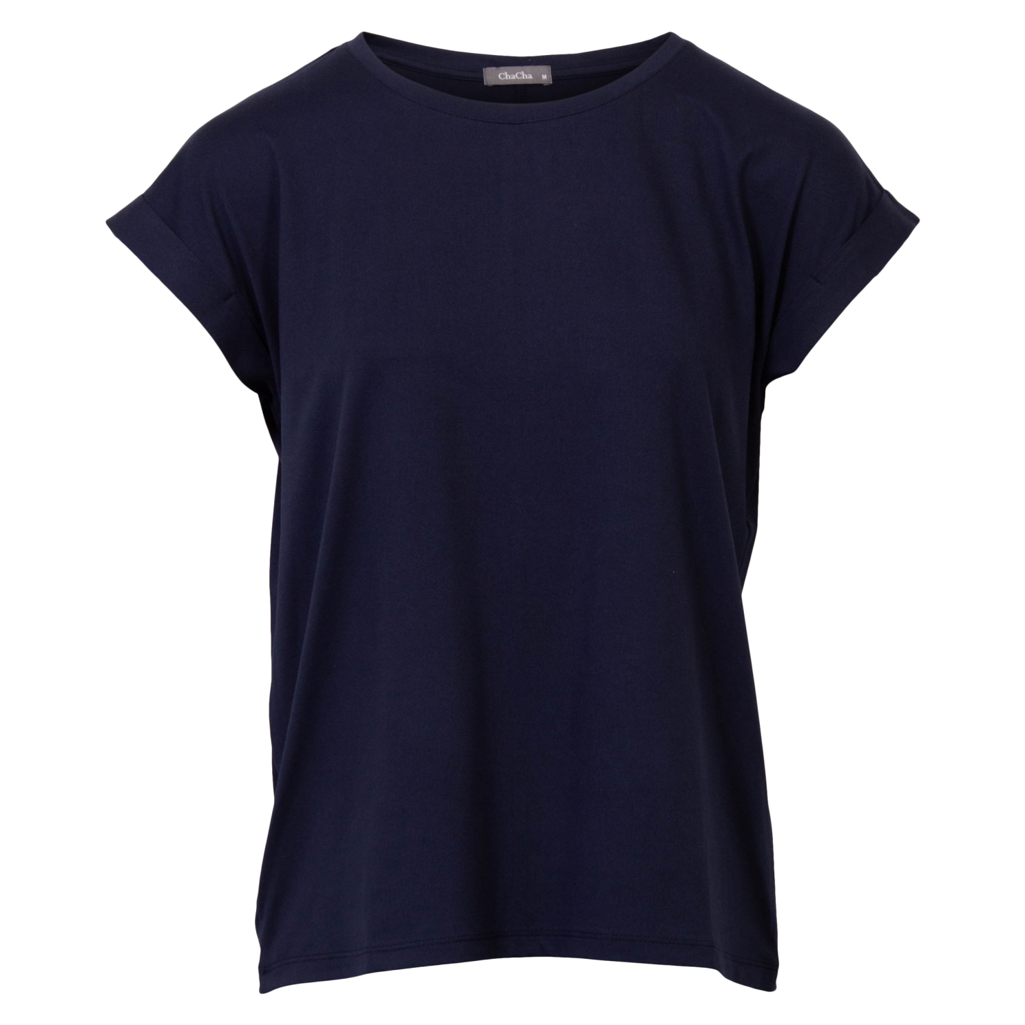 ZbyZ Dame T-shirt Plus Size - Navy - 50/52