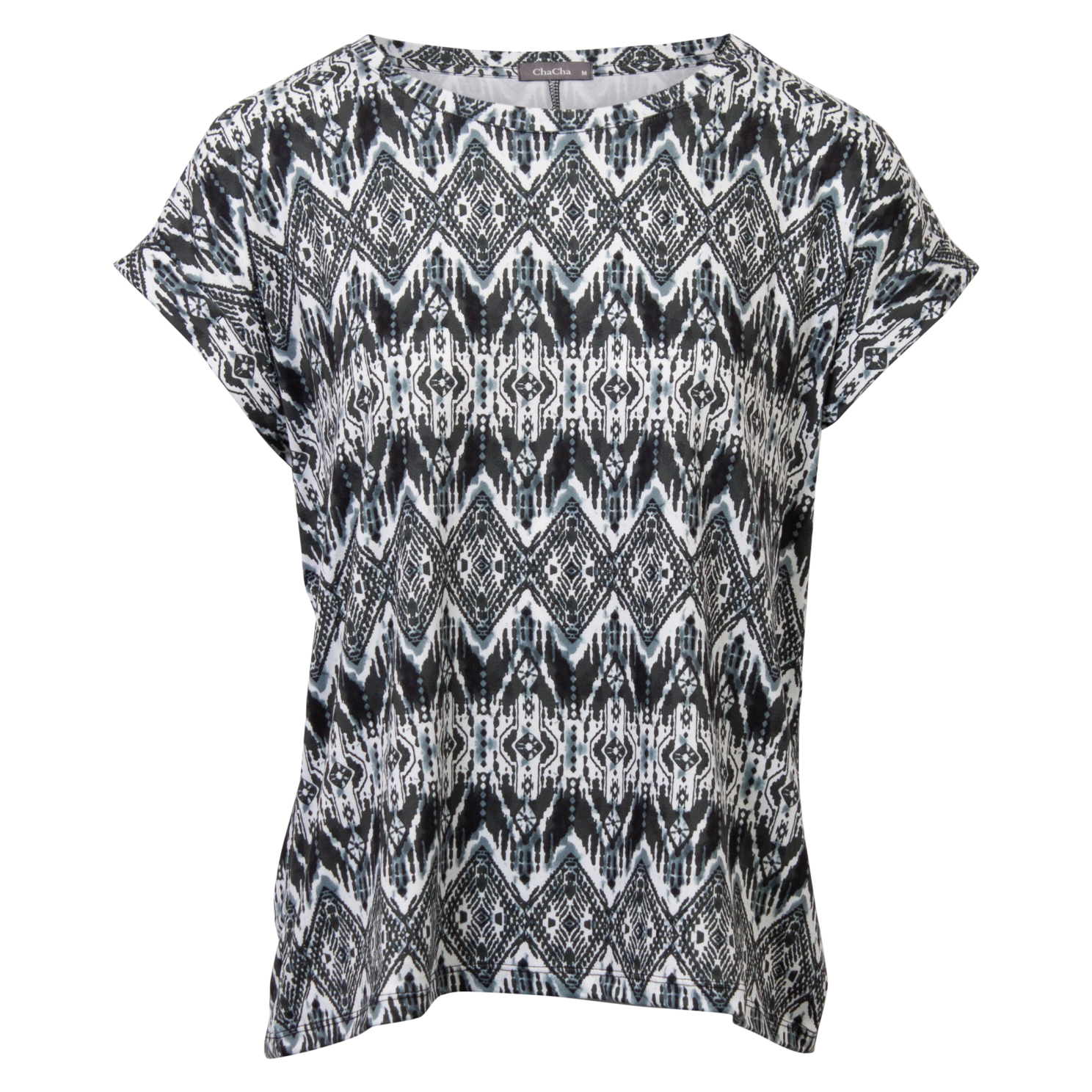 ZbyZ Dame T-shirt Plus Size - Print 3 - 46/48