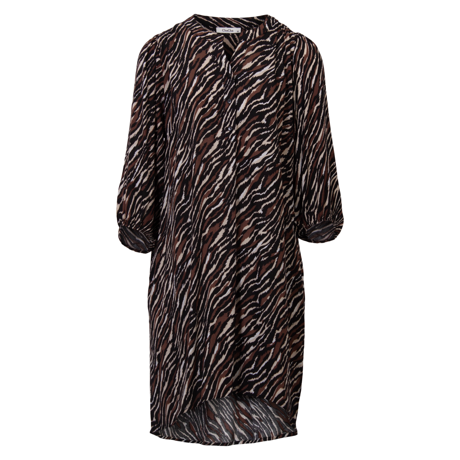 ZbyZ Dame Tunika Plus Size - Animal - 46/48