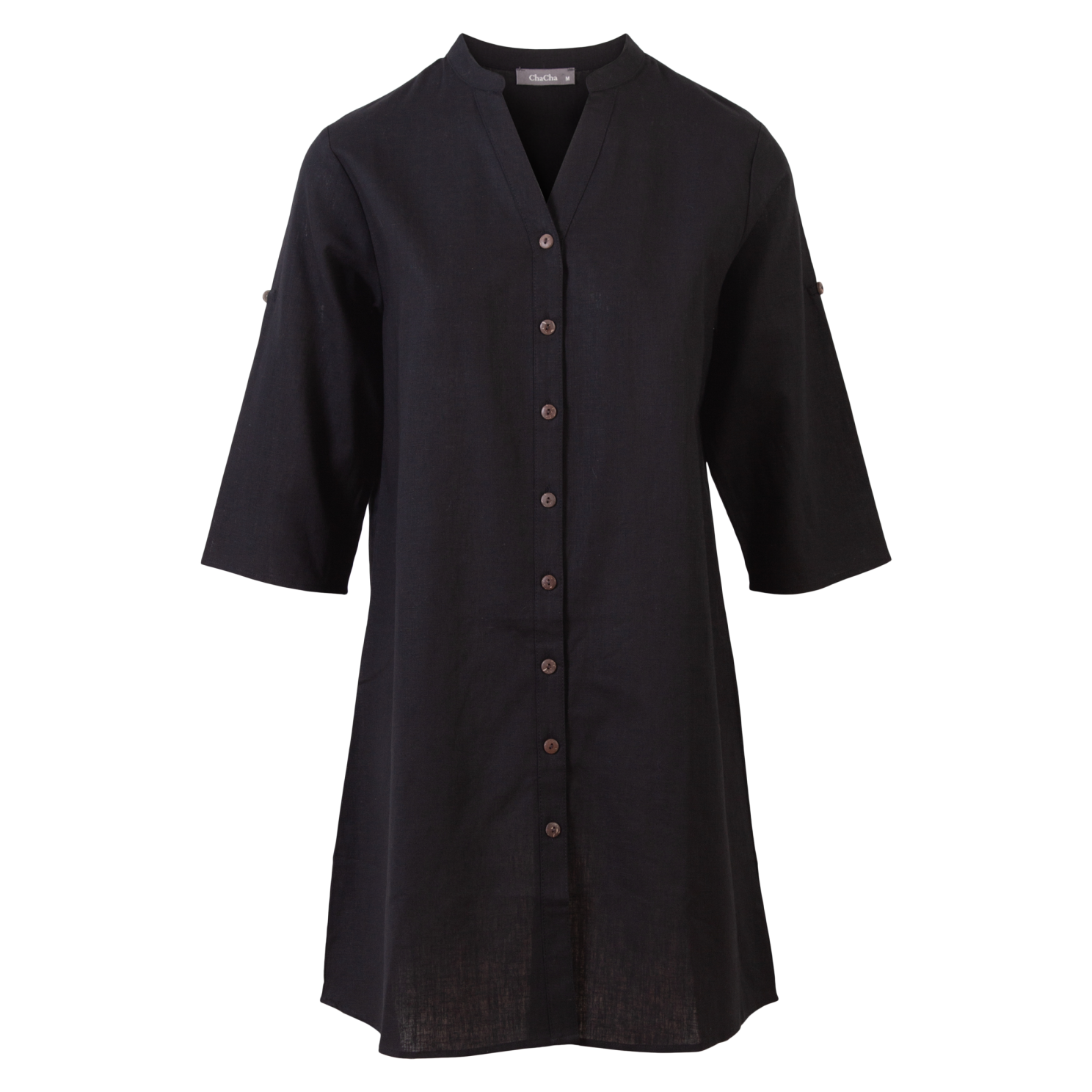 ZbyZ Dame Tunika Plus Size - Black - 46/48