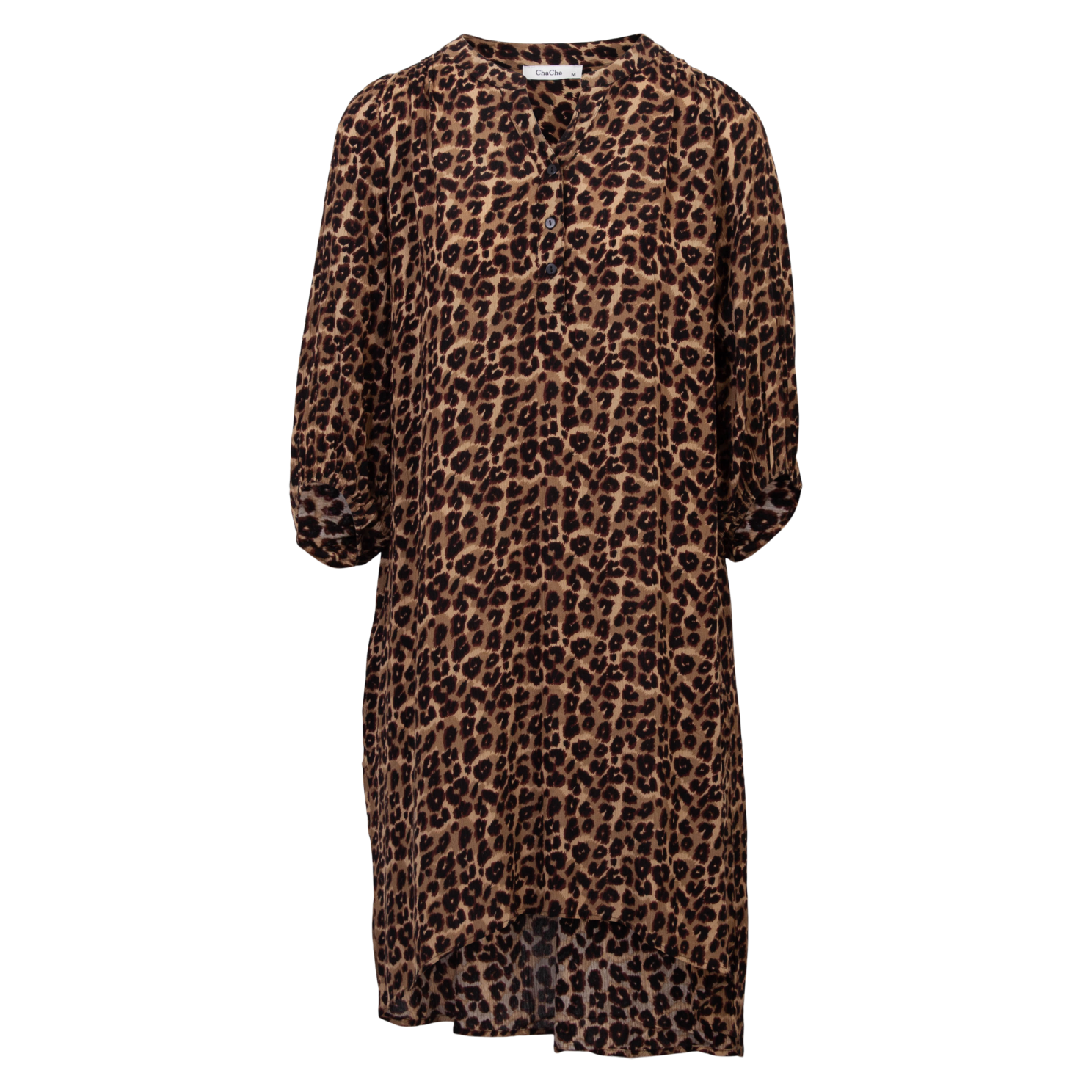 ZbyZ Dame Tunika Plus Size - Brown Animal - 54/56