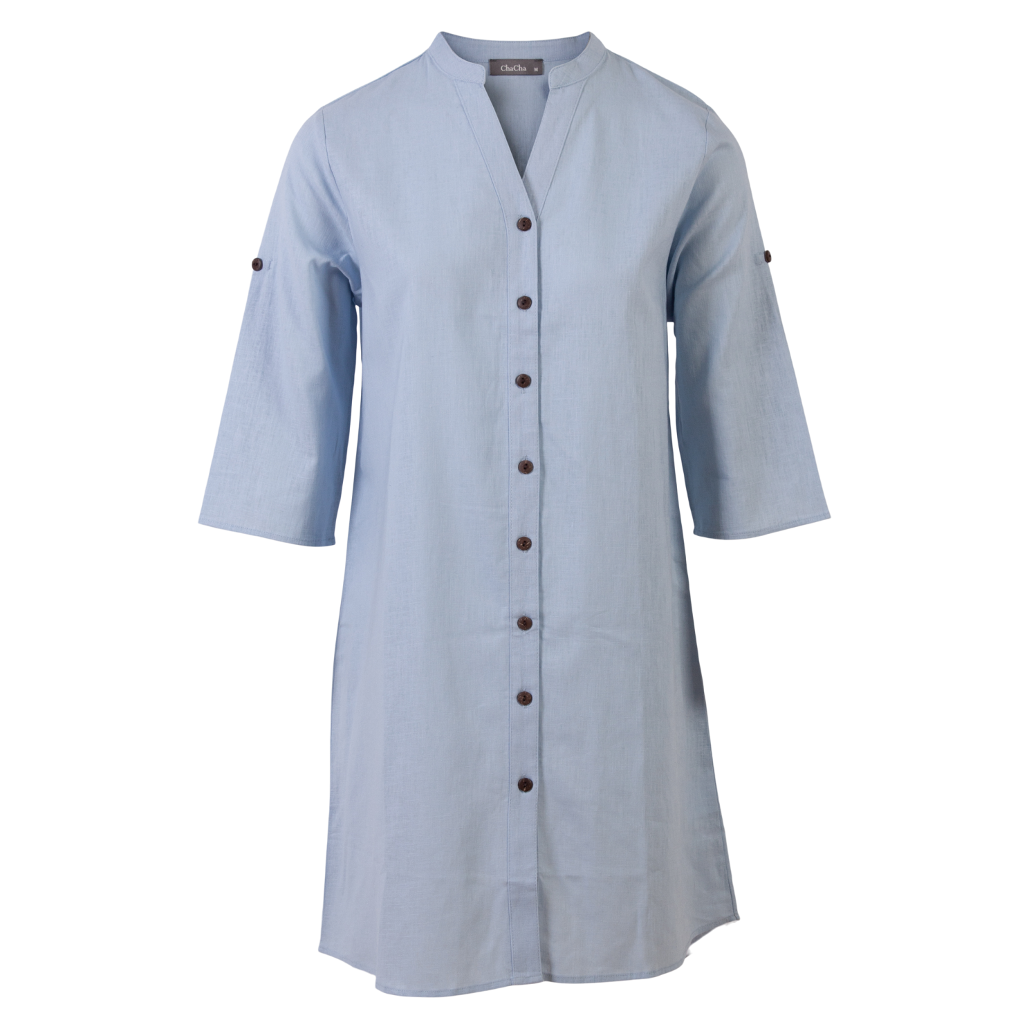 ZbyZ Dame Tunika Plus Size - Light Blue - 50/52